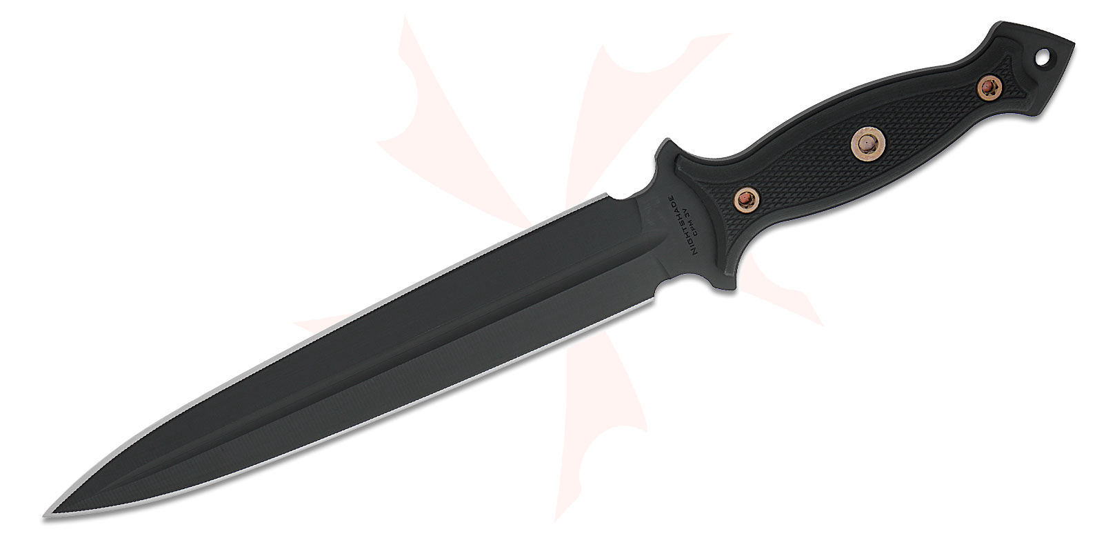 RMJ Tactical Nightshade Dagger Fixed Blade Knife 9.625