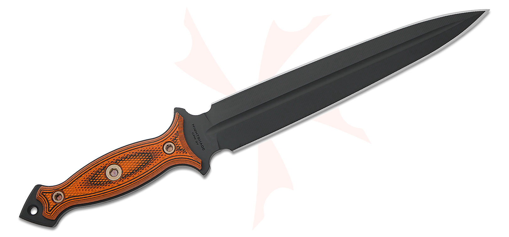 RMJ Tactical Nightshade Dagger Fixed Blade Knife 9.625