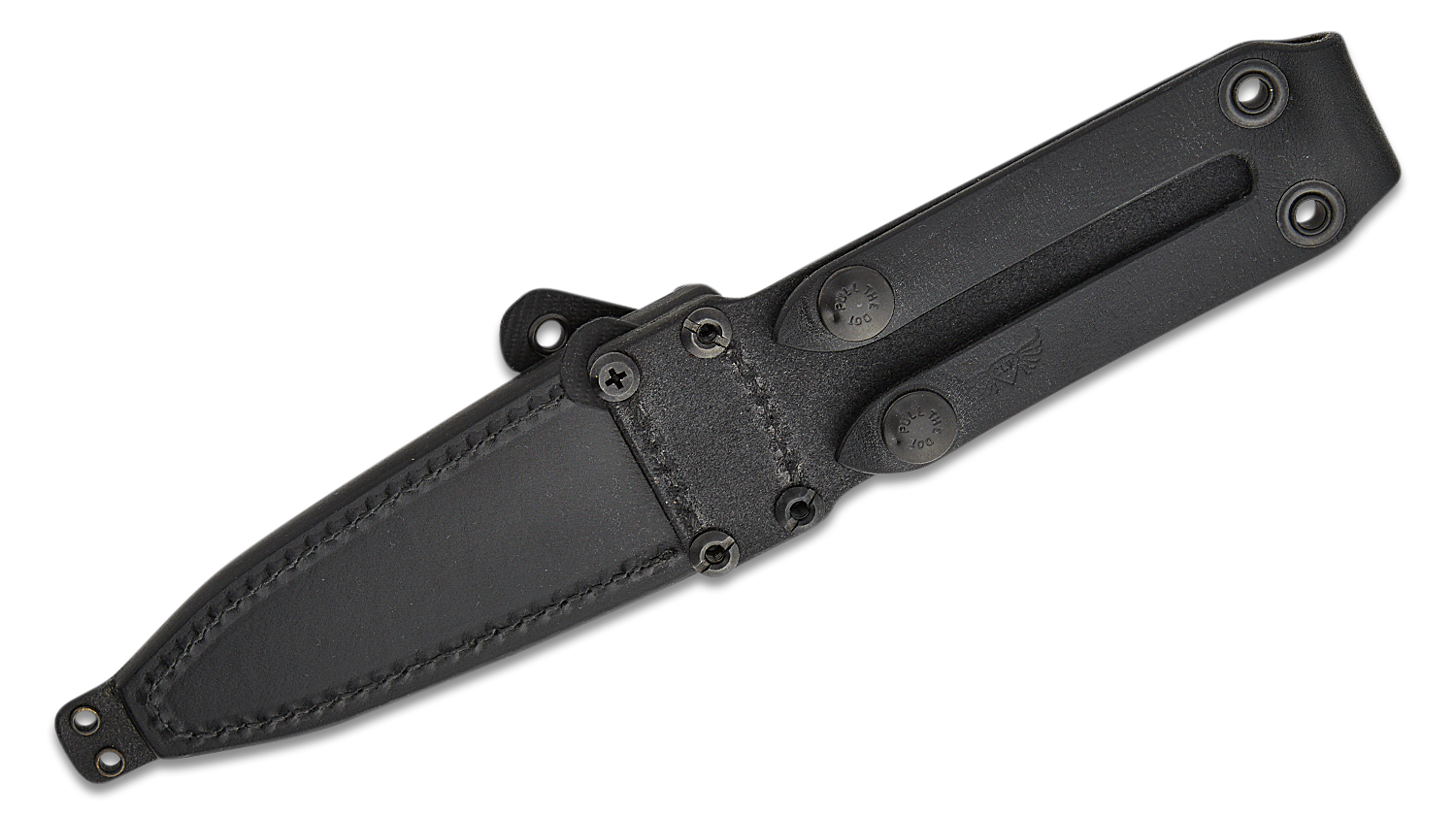 RMJ Tactical Black Leather Sheath for the Raider Dagger Fixed