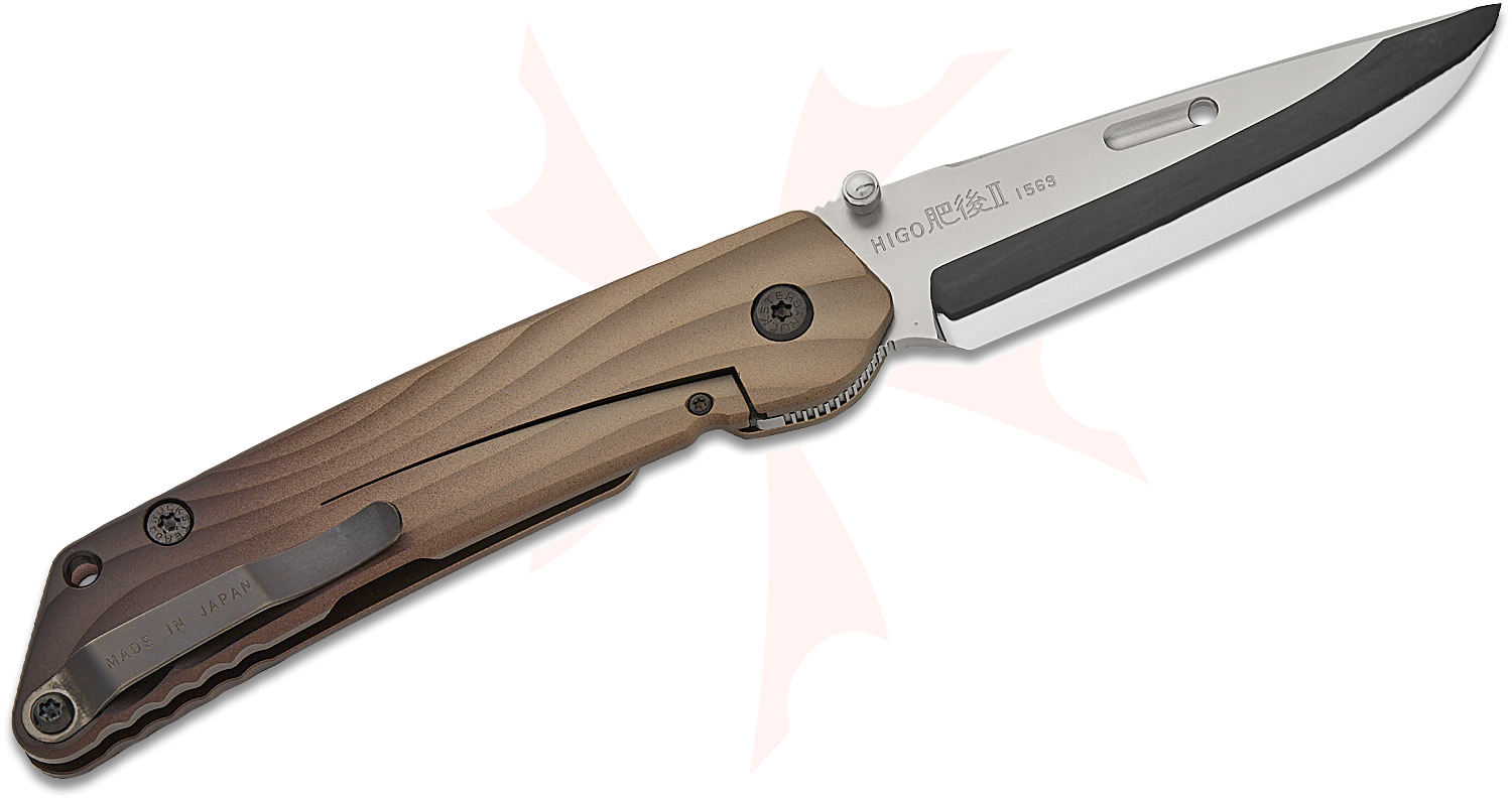 Rockstead HIGO II TI-ZDP (MAB) Japanese Folding Knife 3.5