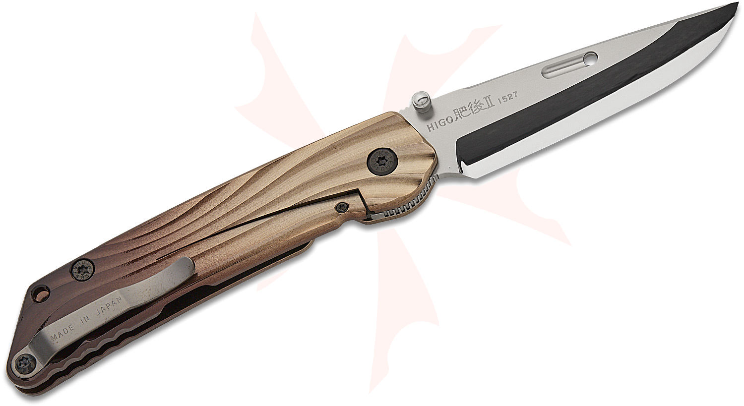 Rockstead HIGO II TI-ZDP (SAB) Japanese Folding Knife 3.5