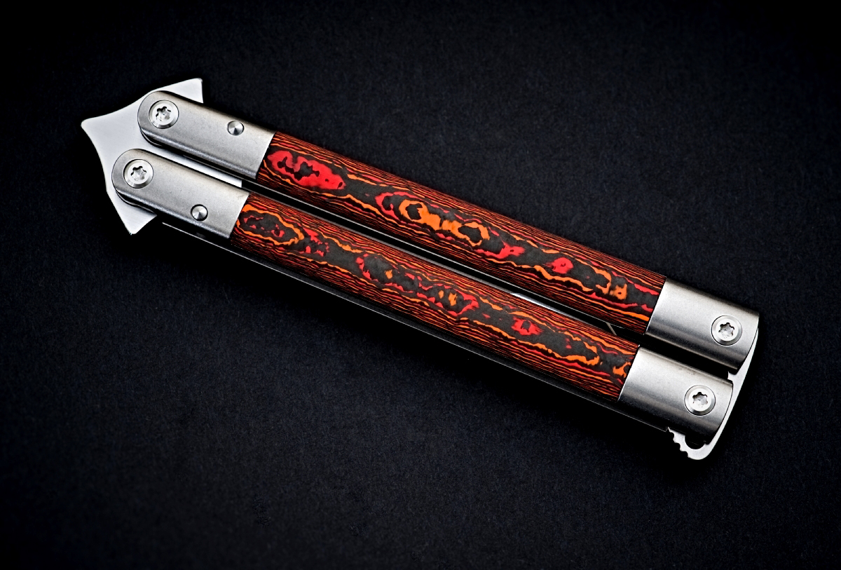 Sergey Rogovets TANTO B3 Balisongナイフ CTS-XHPブレード 115mm