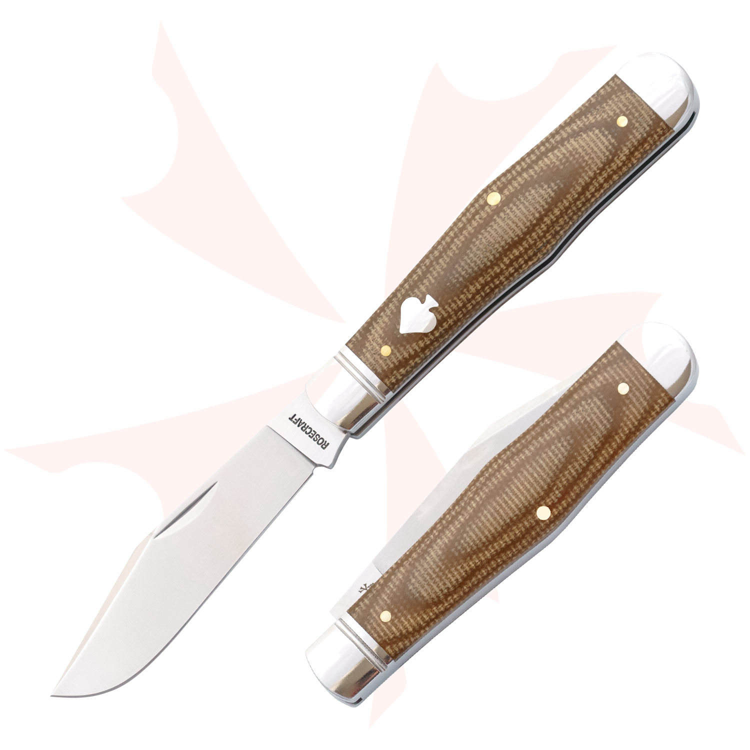 RoseCraft Blades Cumberland River Coke Bottle Slipjoint Folding Knife 3 ...