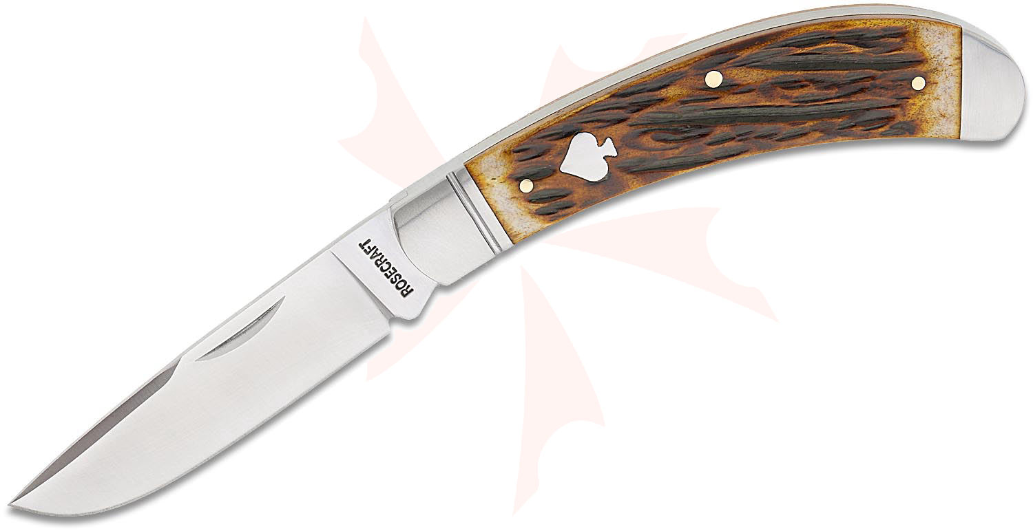 RoseCraft Blades Obed Creek Bow Trapper Slipjoint Folding Knife