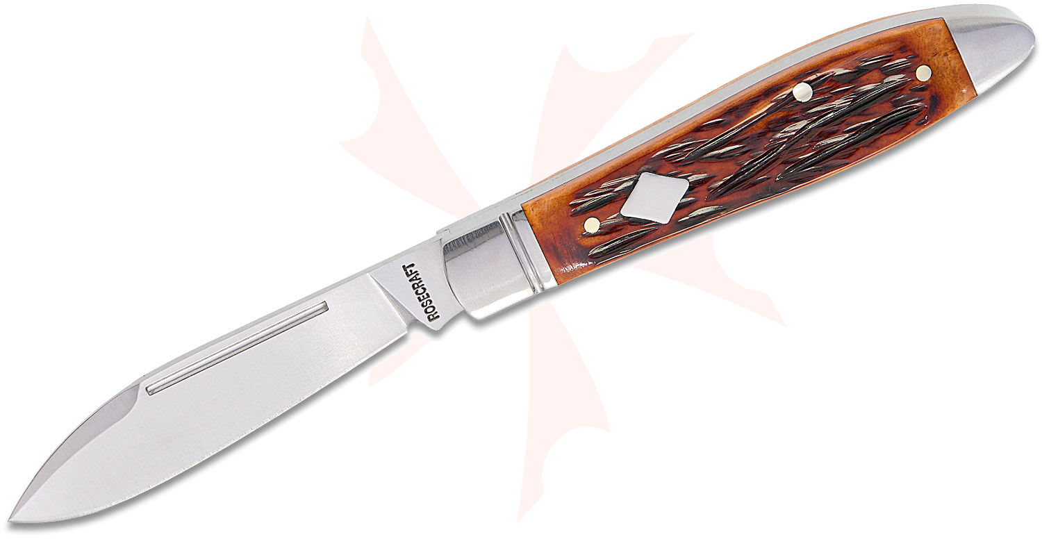 RoseCraft Blades Tanasi Lake Tear Drop Jack Slipjoint Folding