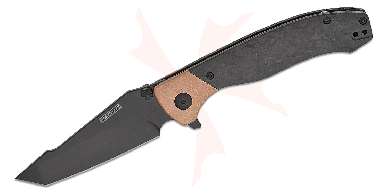 RoseCraft Blades Aeris Rex Liner Lock Flipper Knife 3.45