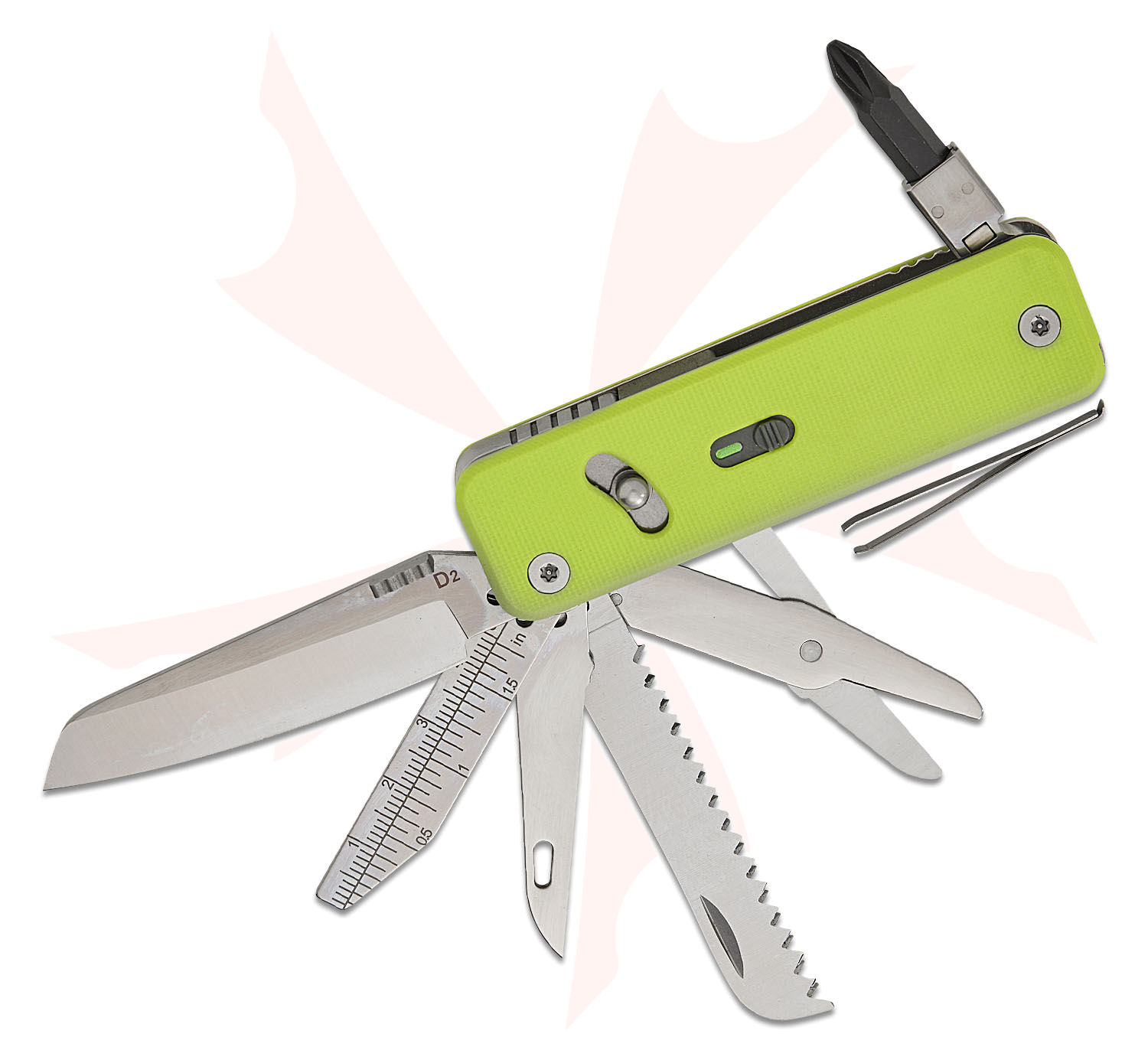 ROXON S503G Flex Companion - Outil De Poche Modulaire 8 Outils (lame D2, Tournevis 1/4, Scie, Ciseaux, Etc.) - Violet