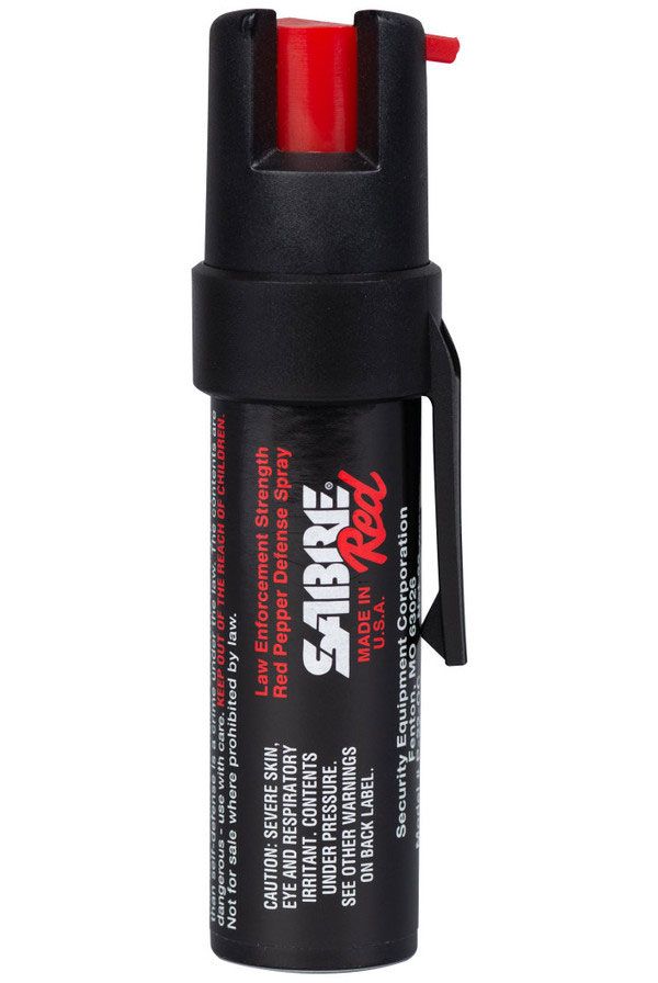 SABRE Pepper Spray with Attachment Clip (0.79 oz.) - KnifeCenter - P-22-OC