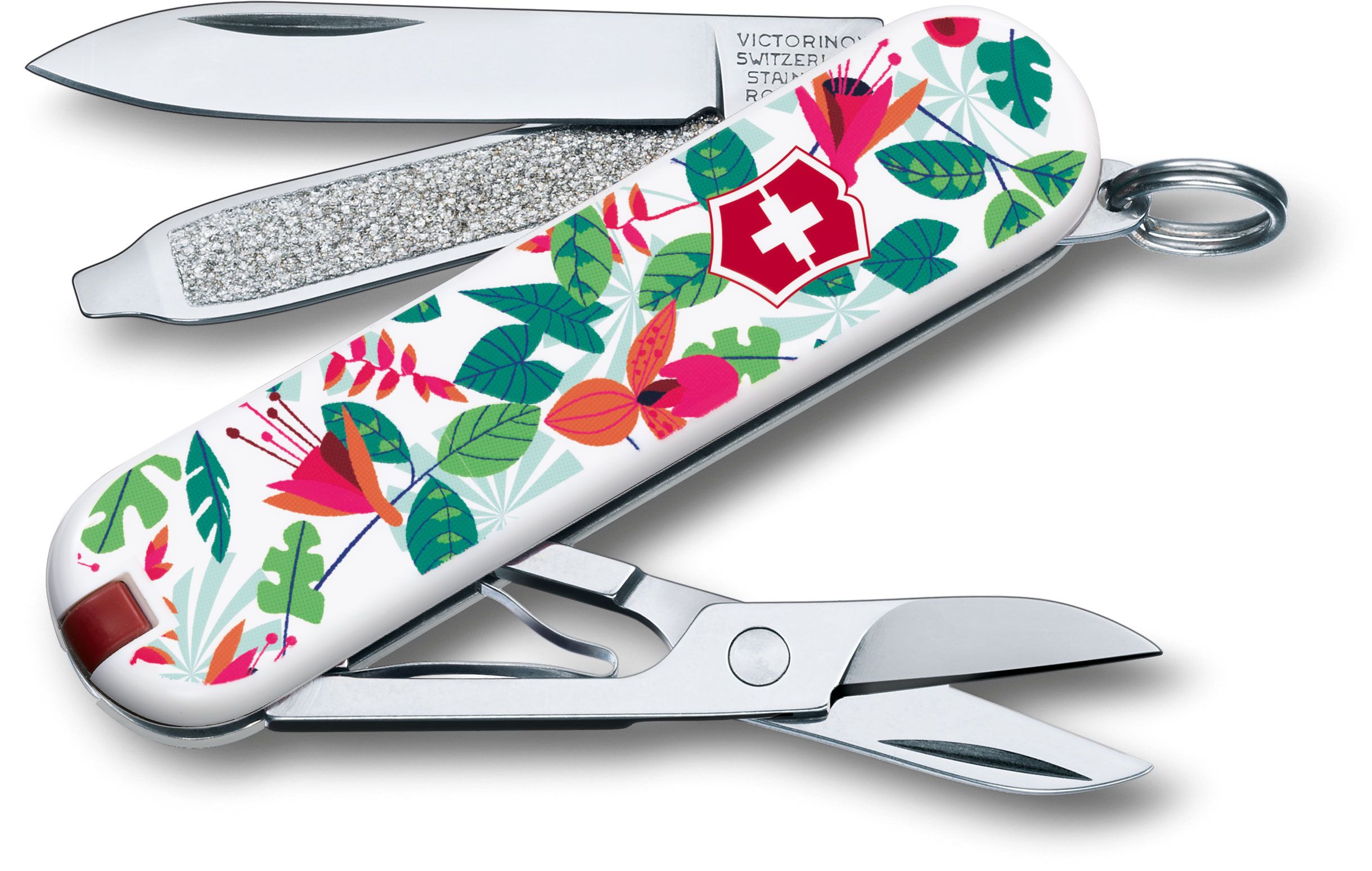 Victorinox Swiss Army 4 Floral Knife, Yellow - KnifeCenter