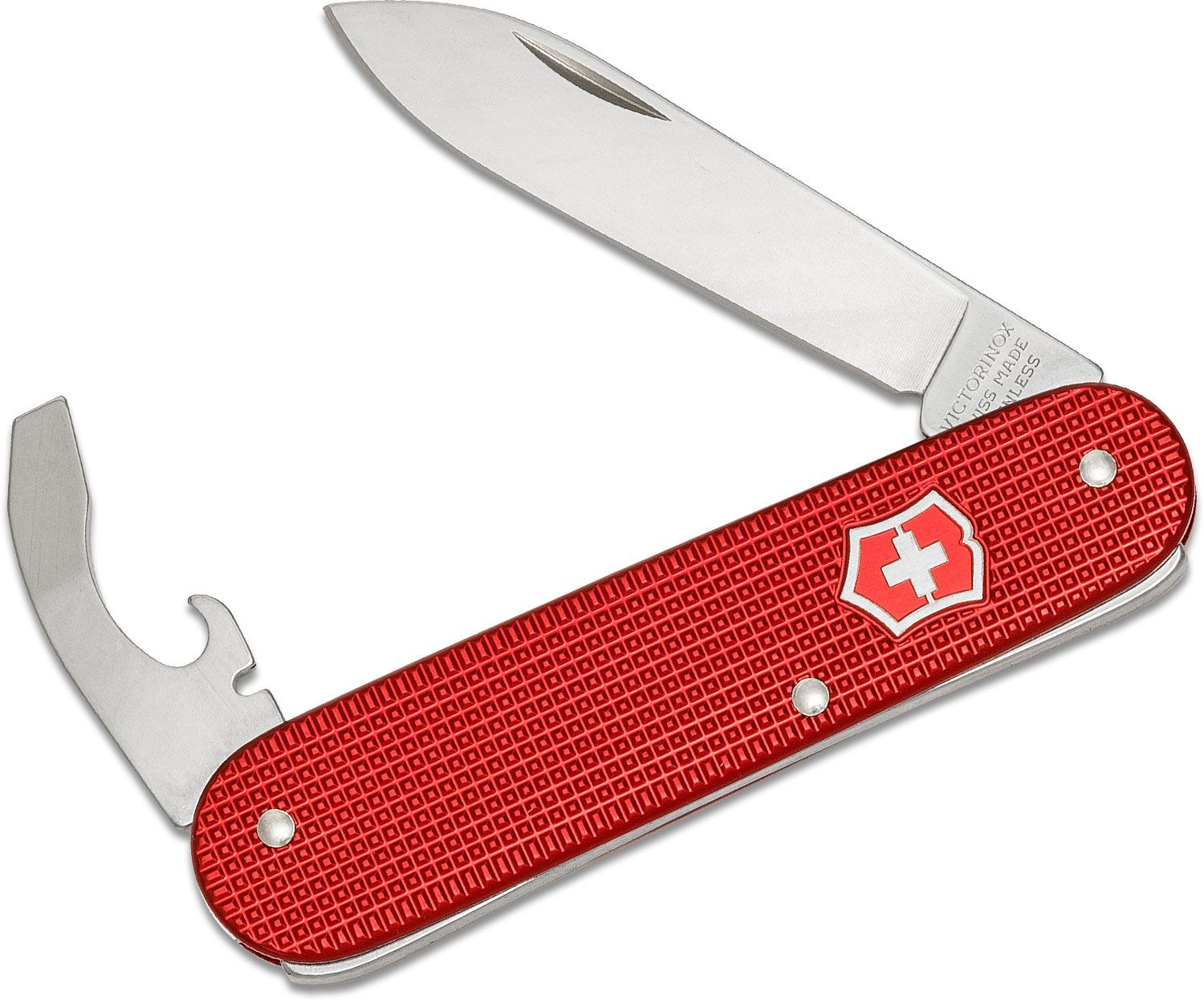 Gladys Afvise Forbrydelse Victorinox Swiss Army Bantam Multi-Tool, 3.3" Red Alox Handles Super Slim,  KnifeCenter Exclusive - KnifeCenter - 0.2300.20KC