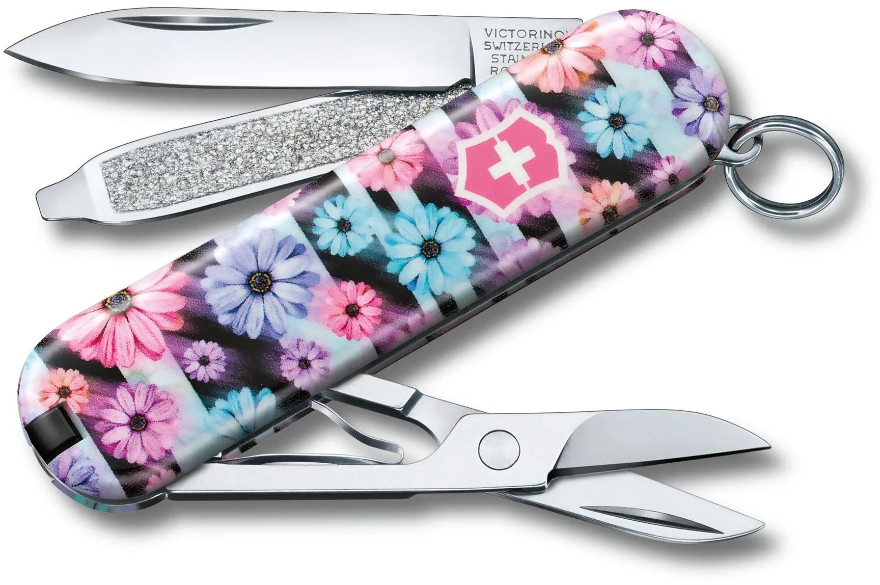 Victorinox Swiss Army 4 Floral Knife, Yellow - KnifeCenter