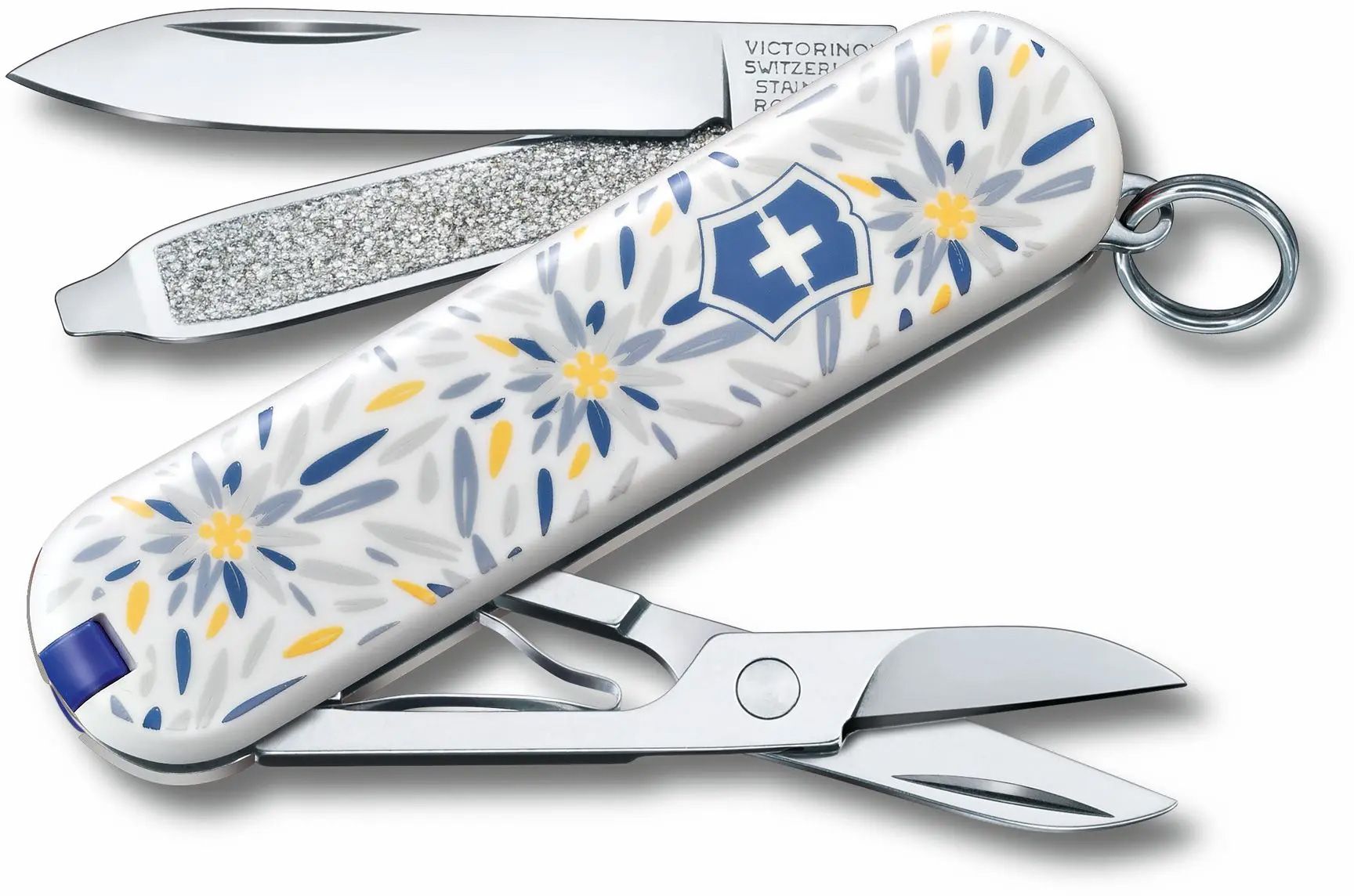 Victorinox Swiss Army 4 Floral Knife, Yellow - KnifeCenter