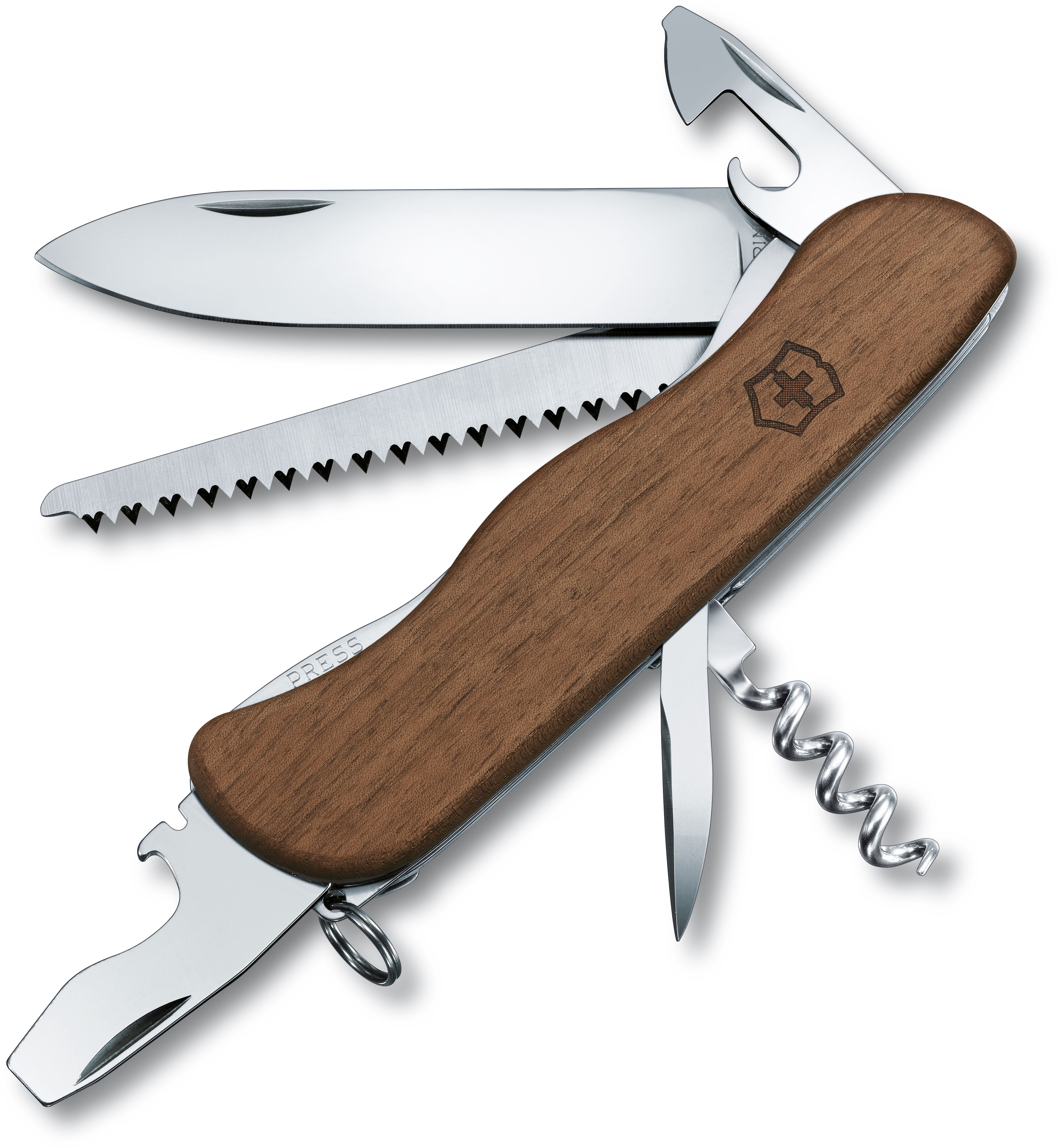 Victorinox Swiss Army Nail Clip 580 Walnut Wood Scales 0.6461.63
