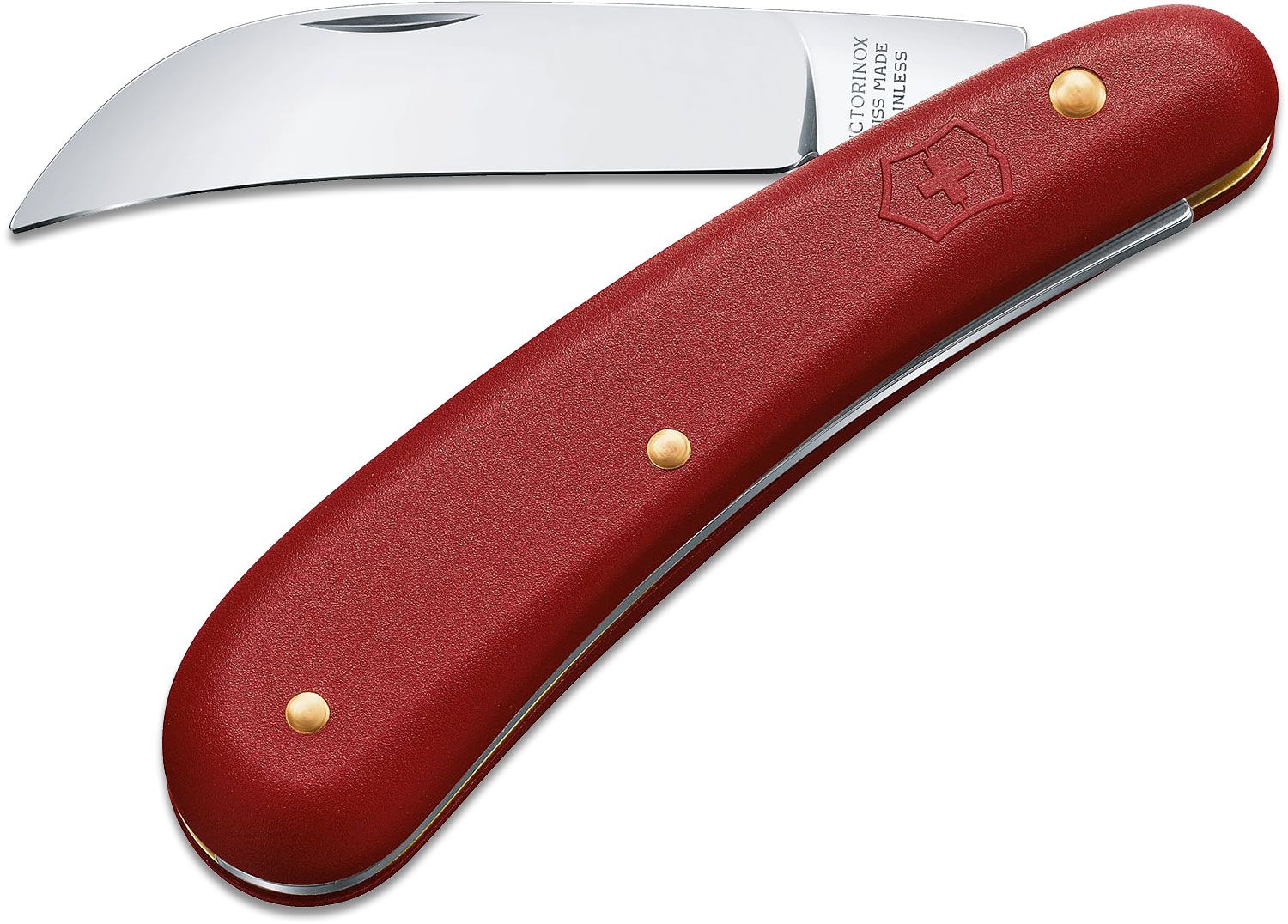 Victorinox Swiss Army Small Pruning Knife, Red Zytel Handle, 2.8 Blade -  KnifeCenter - 1.9201