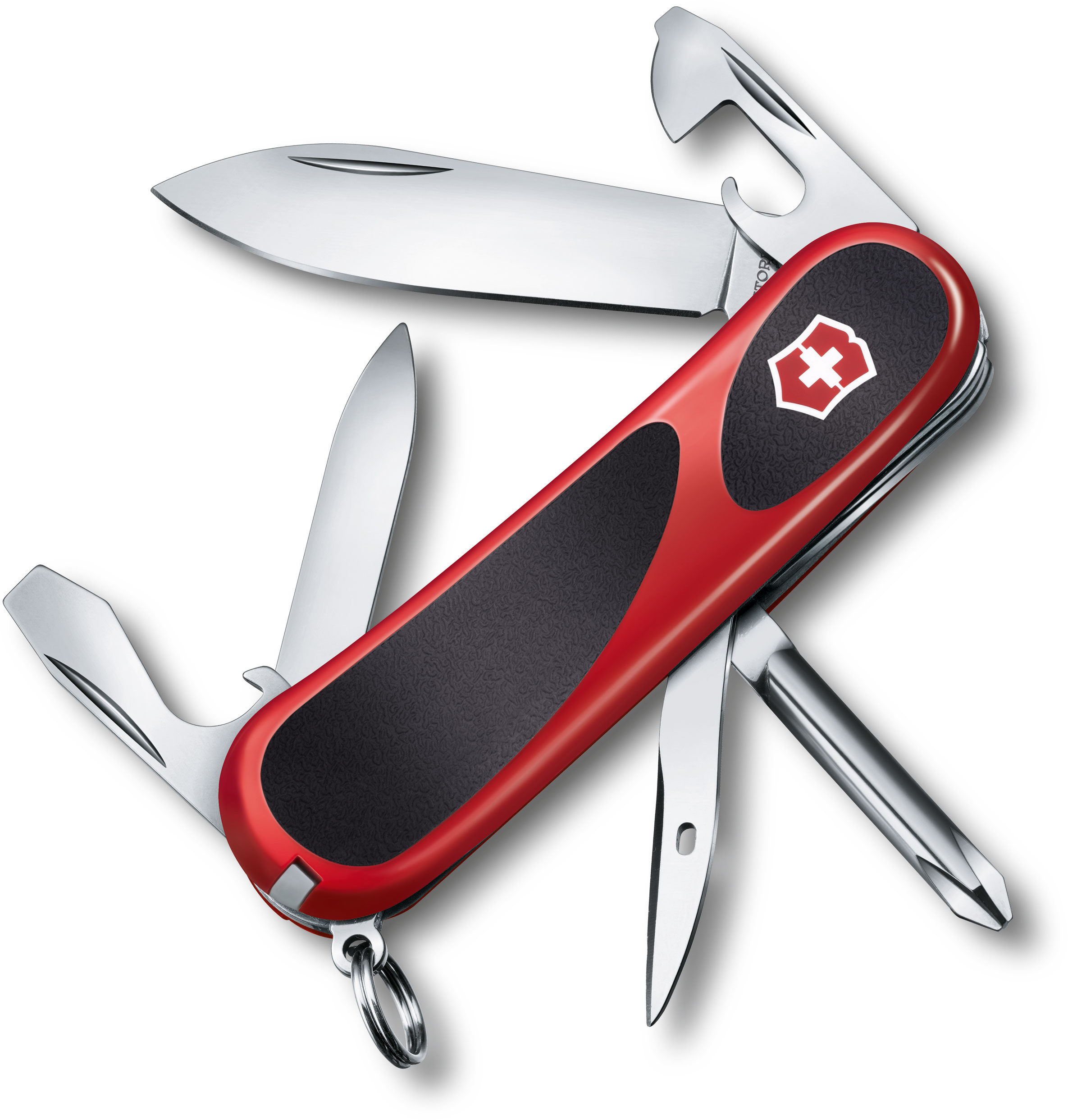 Victorinox Swiss Army EvoGrip 11 Multi-Tool, Red with Black Rubber