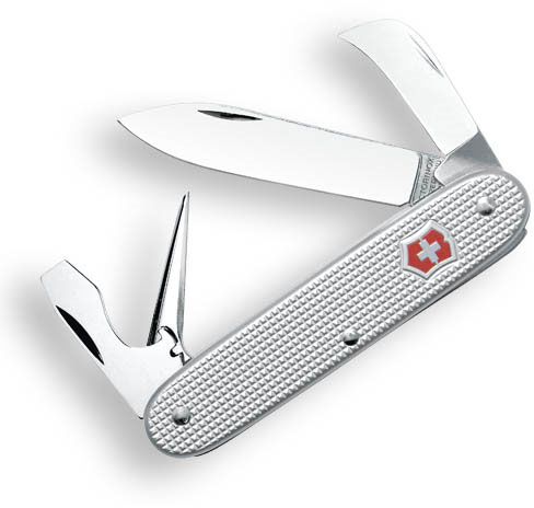 Victorinox Swiss Army 1 Silver Alox Swiss Army Knife For Sale