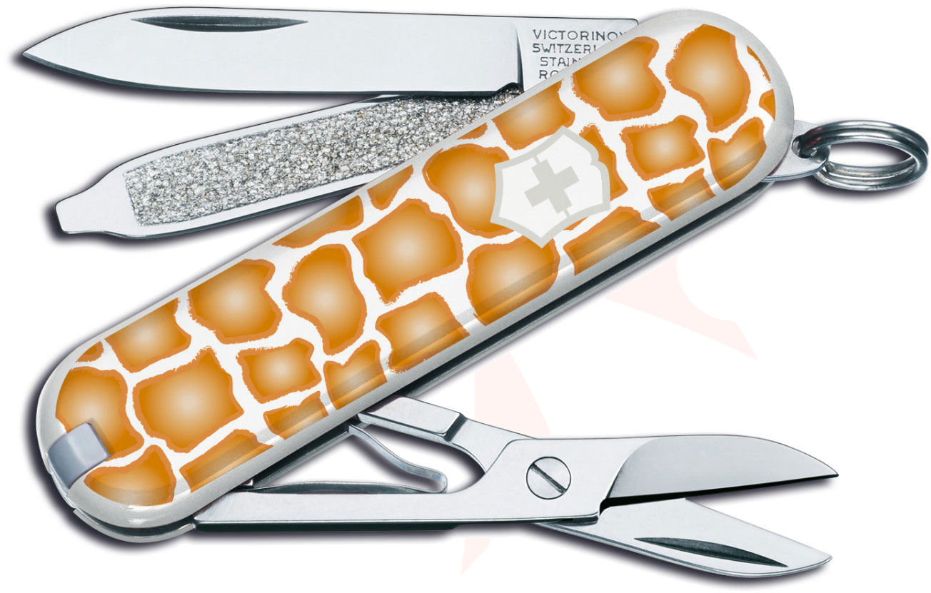 Victorinox Swiss Army Classic SD Giraffe Fashion Print Multi-Tool