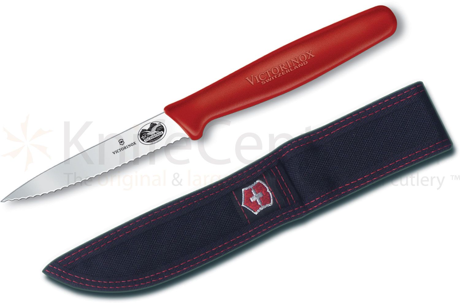 Victorinox 3 1/4 Spear Point Serrated Paring Knife - DLT Trading