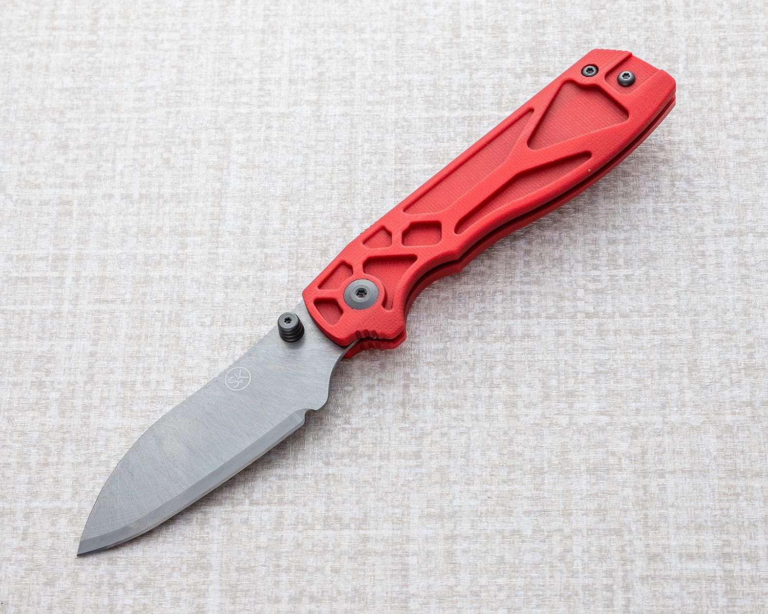 Sandrin Knives TCK 2.0 Slipjoint Folding Knife 3.1 Polyhedral Tungsten  Carbide DLC Wharncliffe Blade, Black PVD Stainless Steel Handles -  KnifeCenter