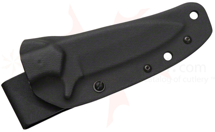 SCAR Blades Invader Fixed 43/8" Gray Blade, Black Micarta Handles