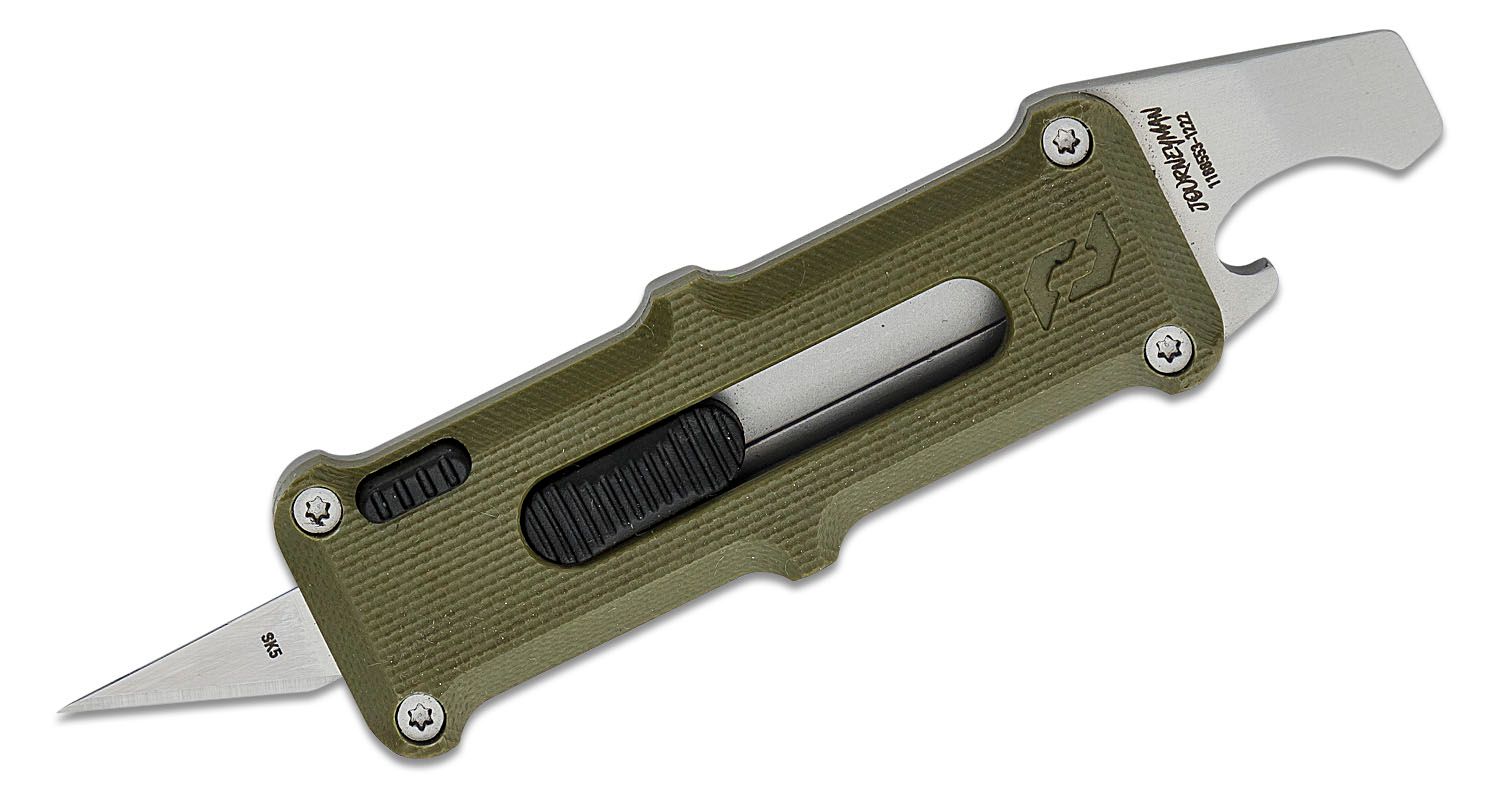 Schrade Delta Class Journeyman Utility Multi-Tool Knife, Replaceable Xacto  Blade, OD Green G10 and Stainless Steel Handle - KnifeCenter - 1159325