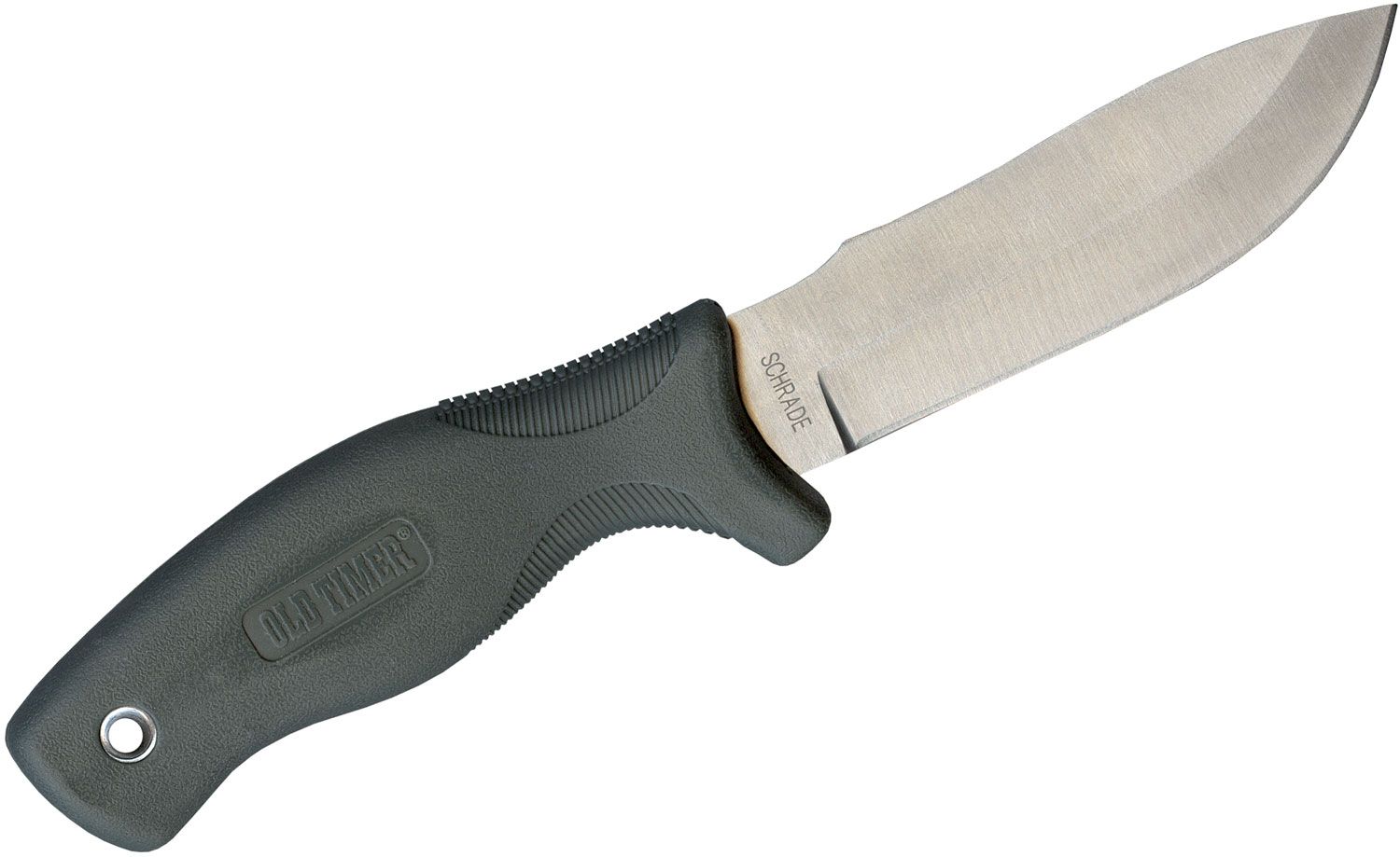 Schrade Old Timer Lithium-Ion Electric Fillet Knife 8 inch Replaceable  Blade, Black and Gray TPE Handles, Carry Case Included