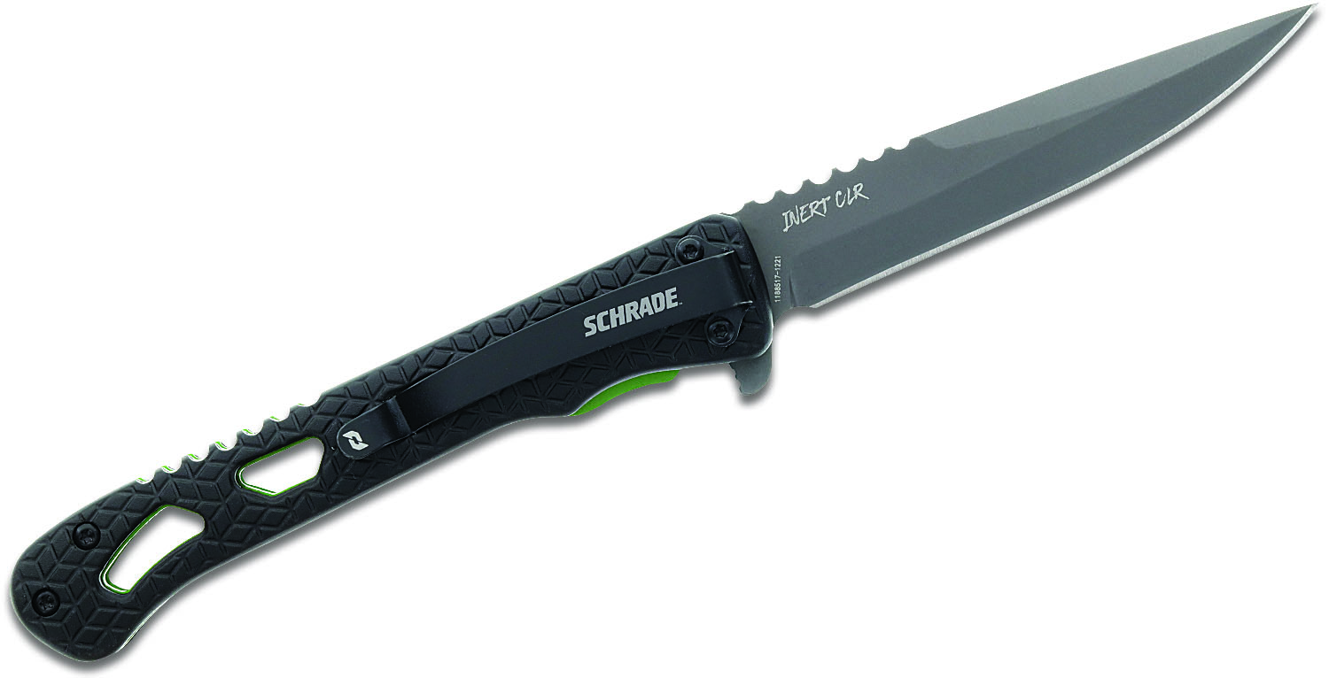 BRUNT EDGEPAD 3HANDRED 25 オリーブ Schrade Delta Class Inert CLR Flipper Knife 3.5