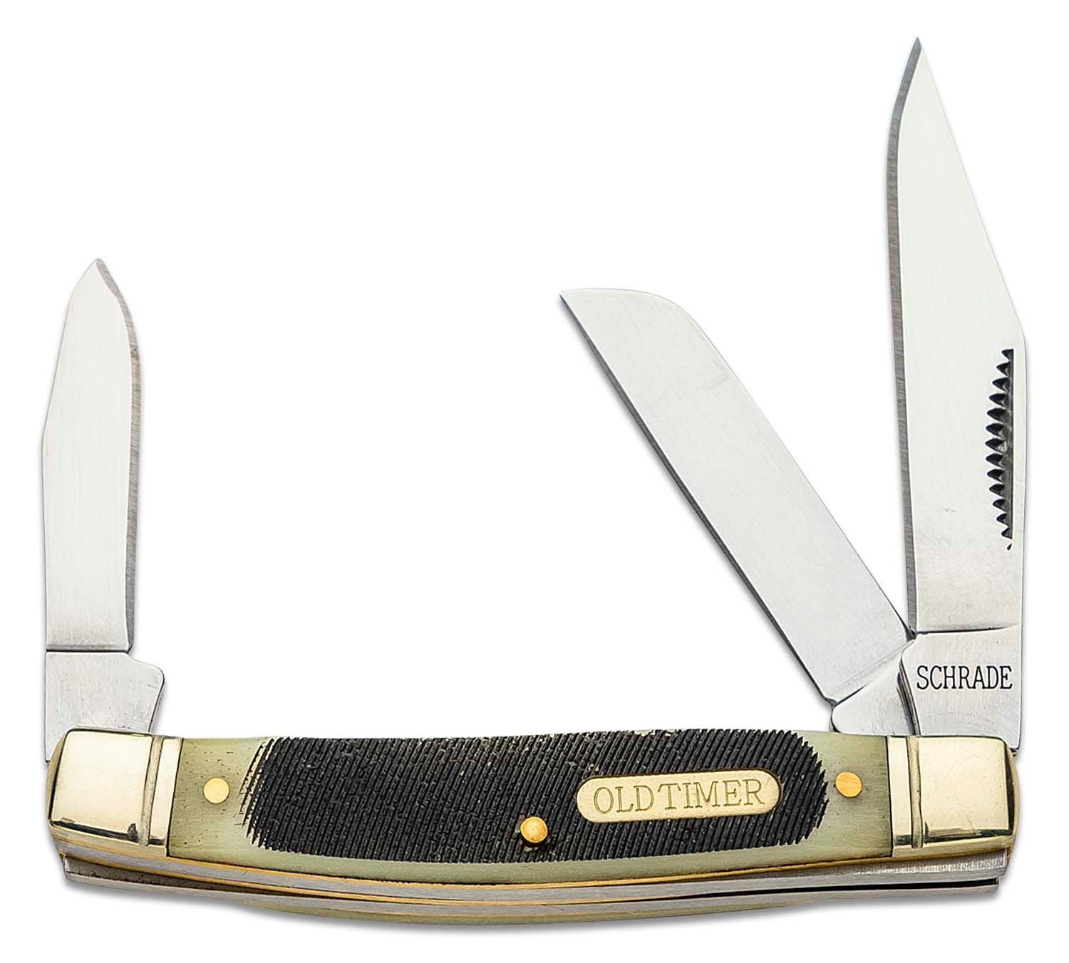 Schrade 34OT “Old Timer Middle Man” offers Stockman Pocket Knife