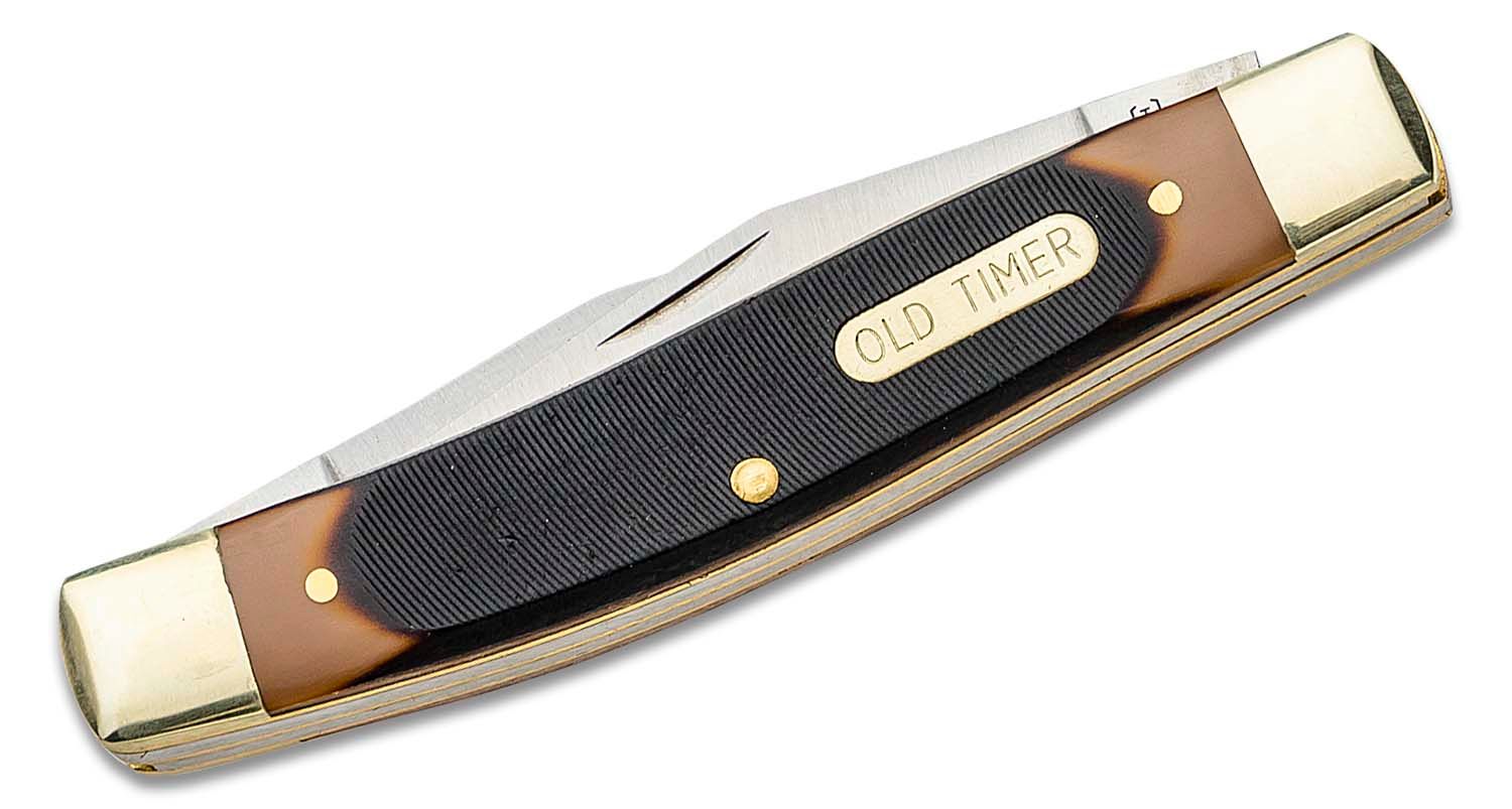 Schrade 77OT Knife Improved Muskrat Old Timer 3-7/8 Closed 1980's  W/Packaging