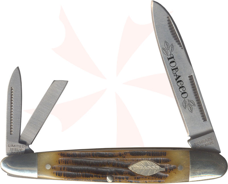 schrade tobacco knife Uncle Henry Sowbelly Honey Bone Cigar Box 3.7 inch Closed Schrade Uncle Henry Whittler Honey