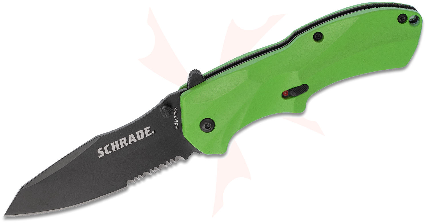 Schrade SCHA7GRS Assisted Flipper Knife 3.3