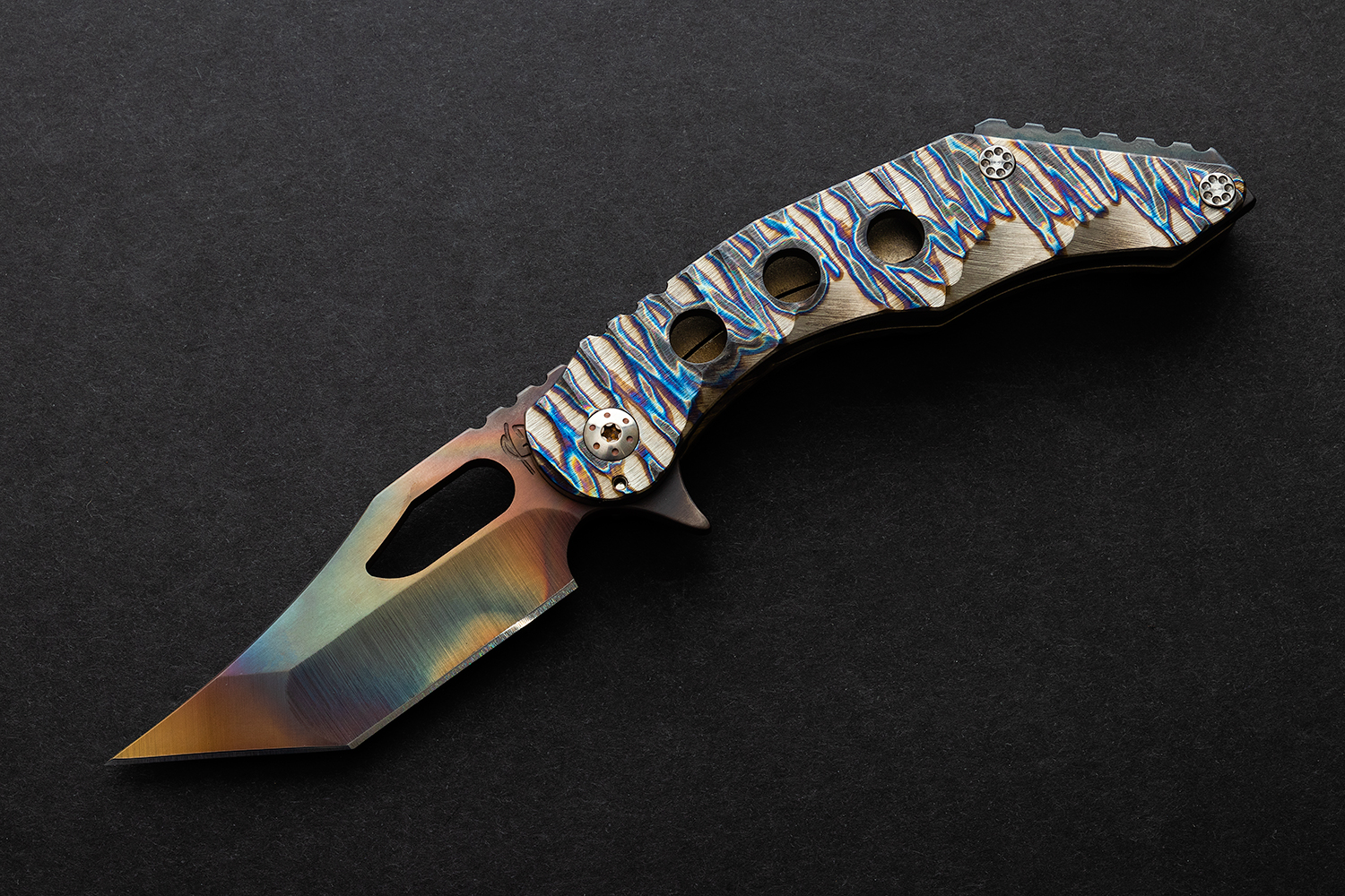 Scorpion 6 Knives Custom Arven F Flipper Knife 3.875