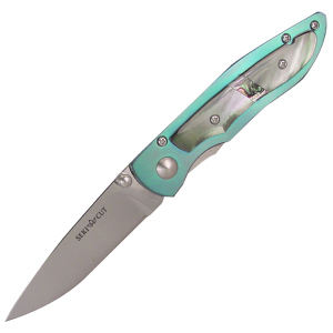 Seki Cut Hiro Little Blue Folder Black Mother of Pearl