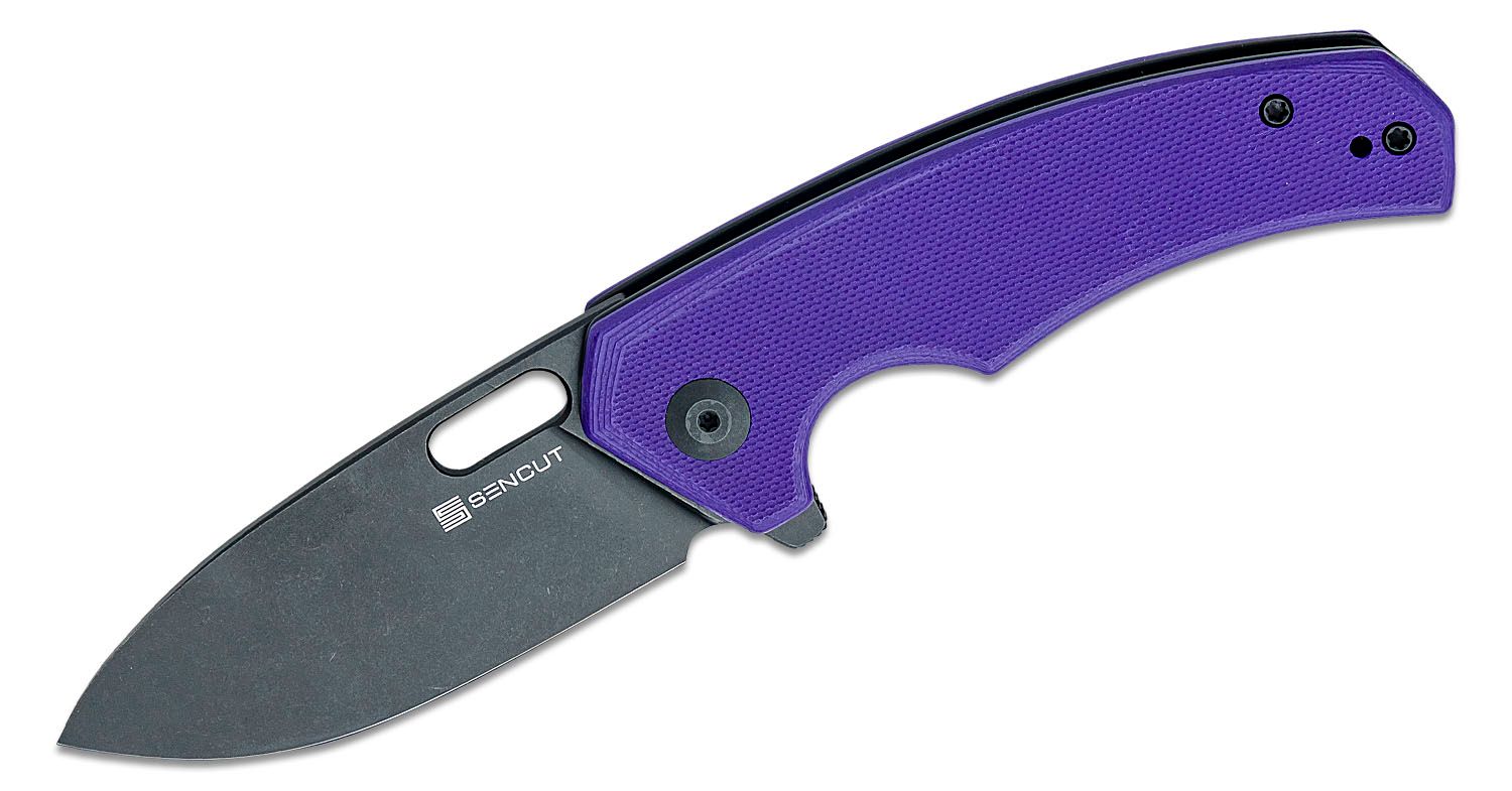 Sencut Knives SA06D Acumen Flipper Knife 2.98 Black Stonewashed