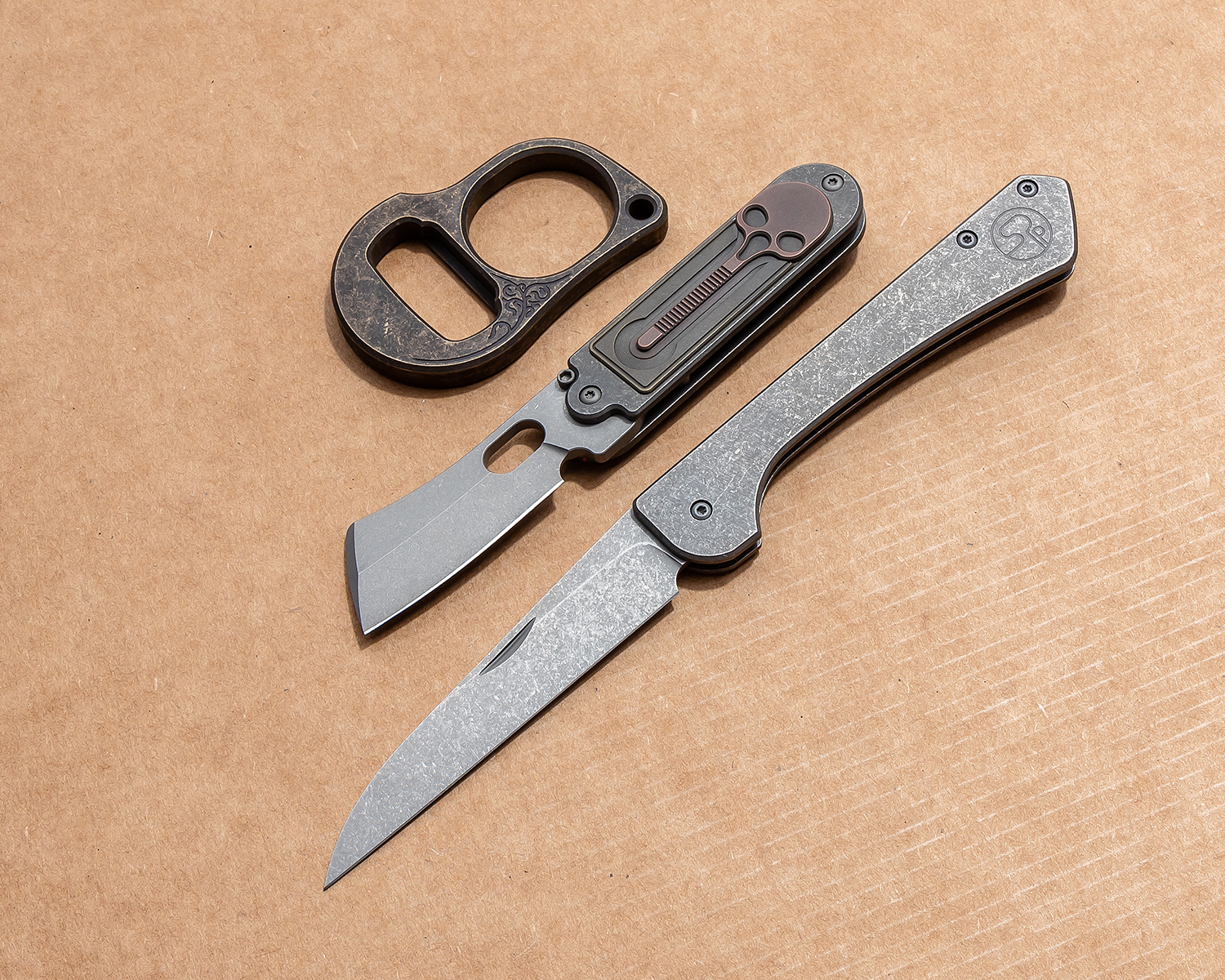 Serge Panchenko Production Wildcard Slipjoint Folding Knife 3.25" M390 Sheepsfoot Blade