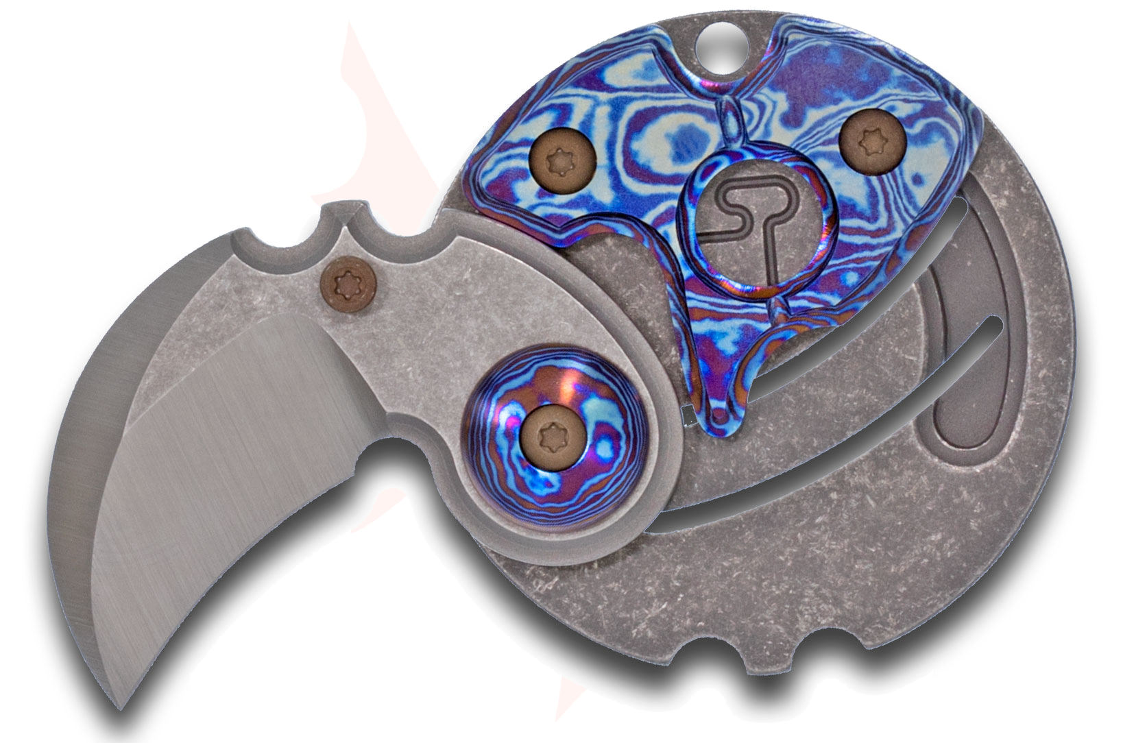 Serge Panchenko Custom Coin Claw Slipjoint Folding Knife 1