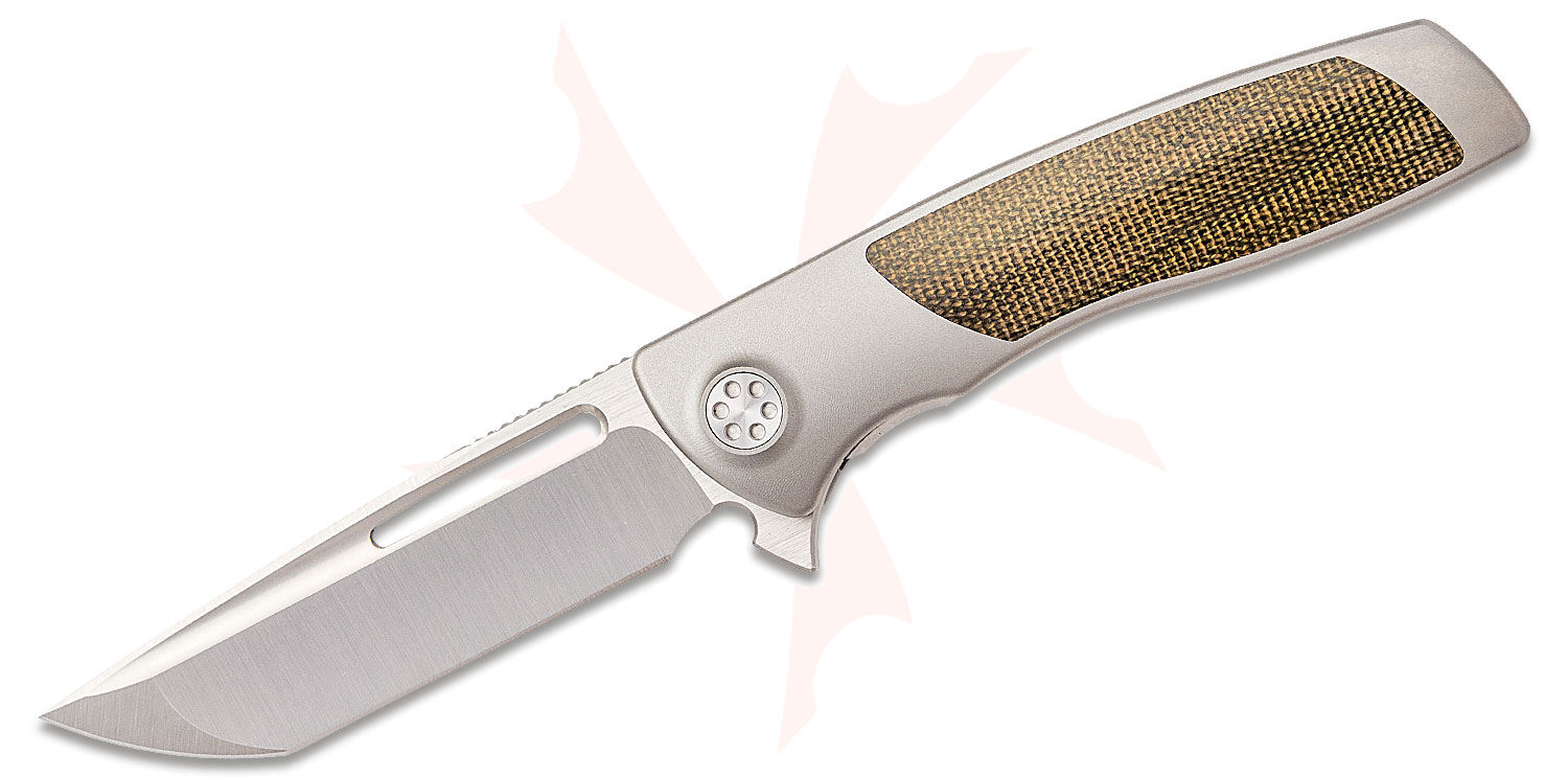 professor ジェイソンVer Damned Designs Oni XL Knife Blue Titanium SW 14C28N