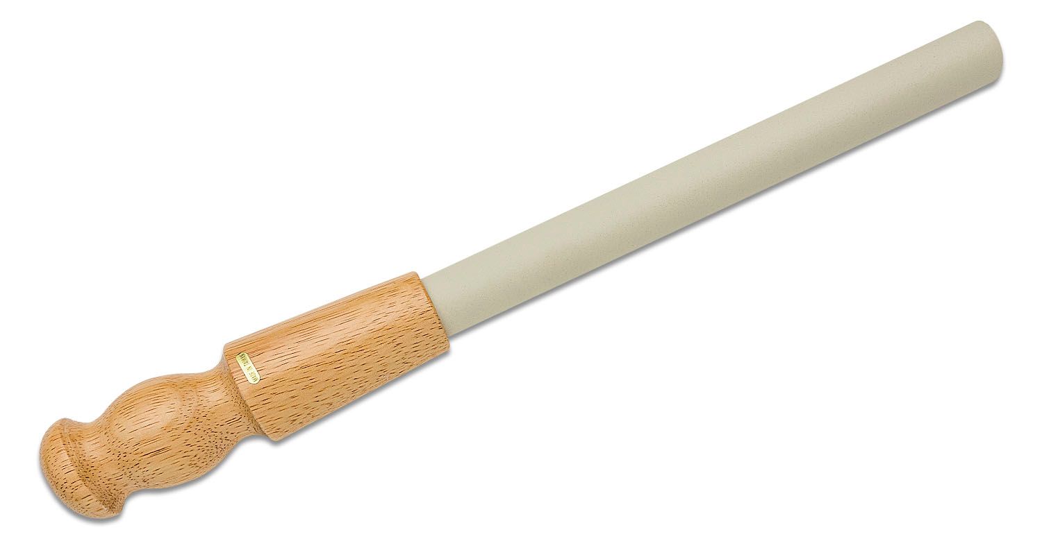 Arkansas Ceramic Sharpening Stick 12 Overall, Wood Handle - KnifeCenter -  AC46
