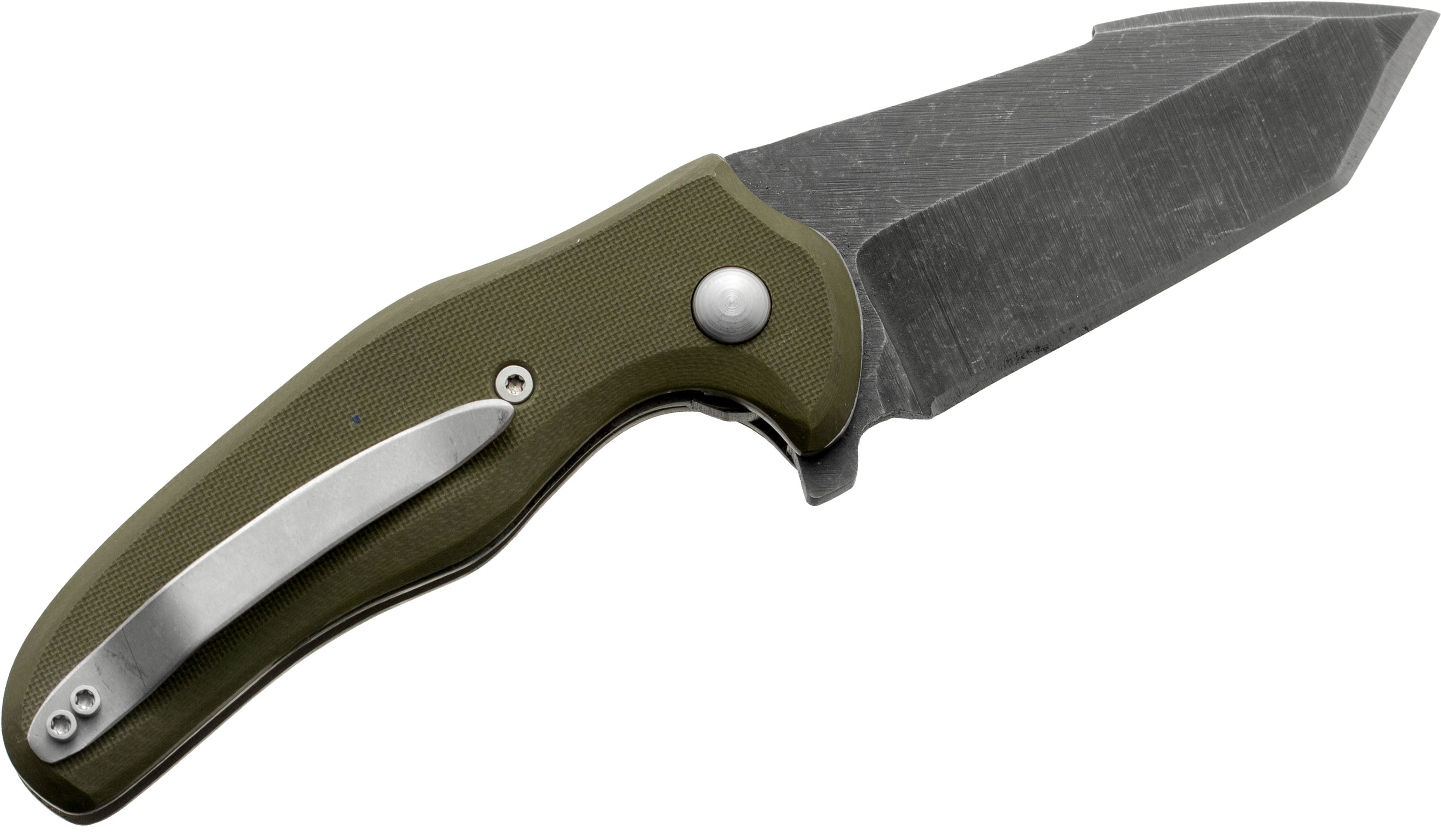 Sheepdog Knives Custom Mini C01T Flipper 2.5" Black S35VN Tanto Blade