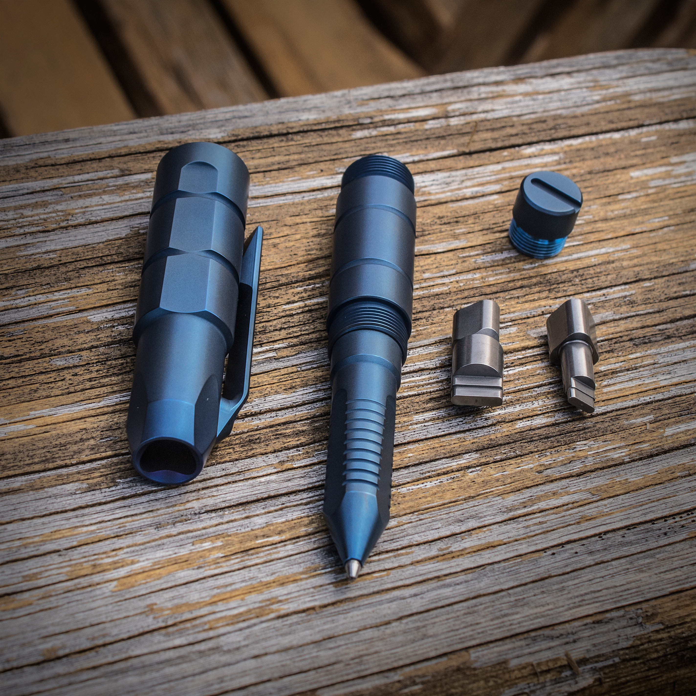 ぴす　v2 v7 Shirogorov V2 Titanium Tool Pen (Bronze) - Blade HQ