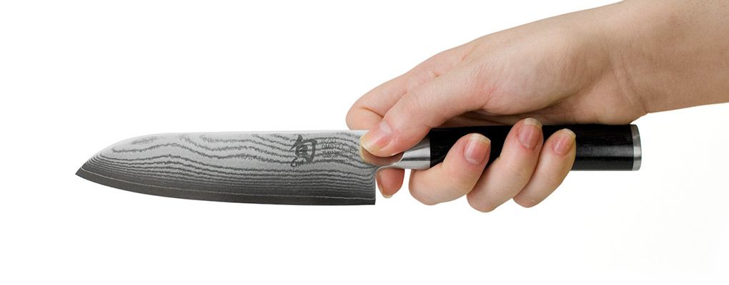 Mini Santoku Knife, 5 Inch | Brown Pakkawood Handle