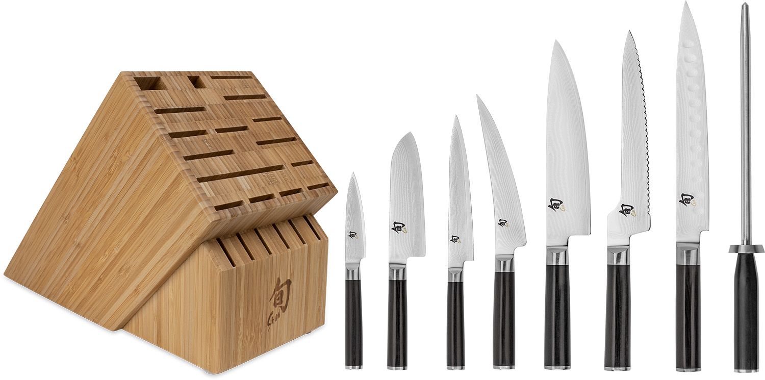 Shun Classic 4 Piece BBQ Knife Set, Black