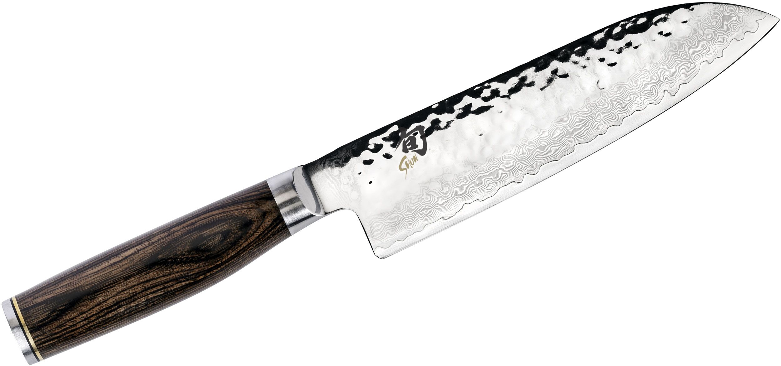 Shun Premier 7-Inch Santoku Knife and Kai Retractable Knife Sharpener Set