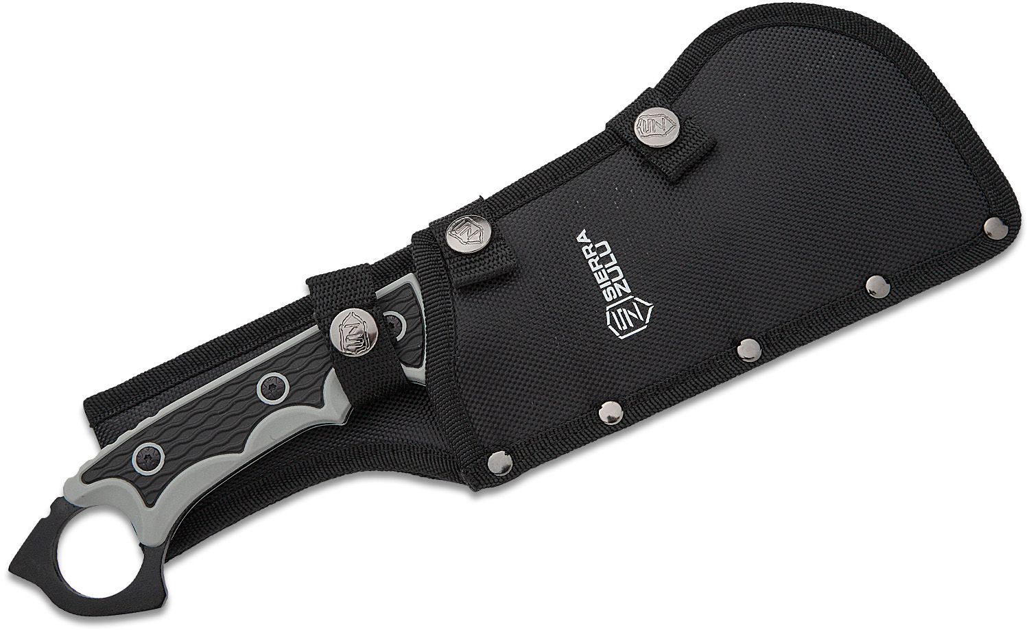 Stealth Cleaver Knife - 8 Inch Black Tactical Cleaver - Rectangle Blade  Fixed Survival Knives