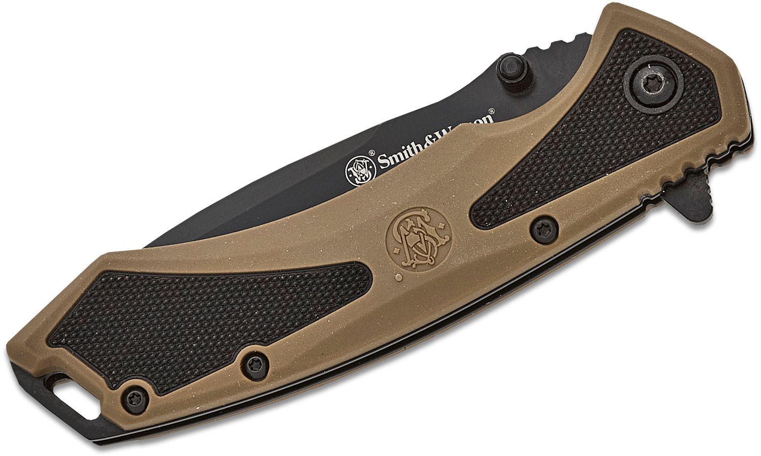 Smith & Wesson Extreme Ops Spring Assist Drop Point Flipper Knife 3.25 ...