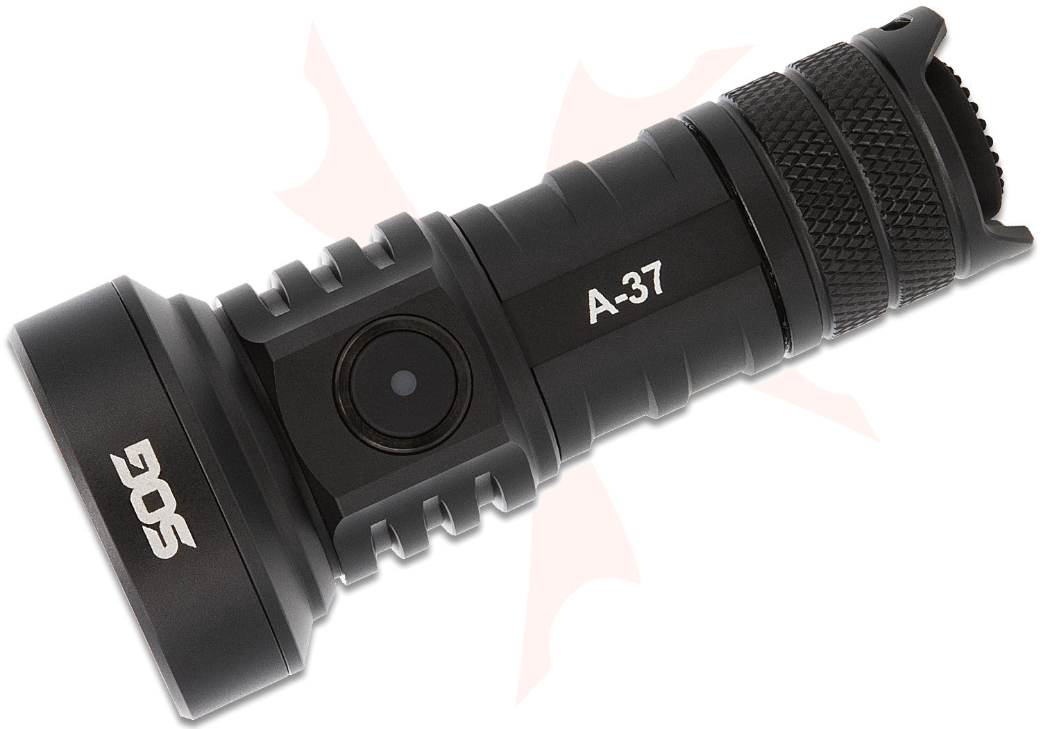 SOG A-37 High Performance Rechargeable LED Flashlight, Black Aluminum ...
