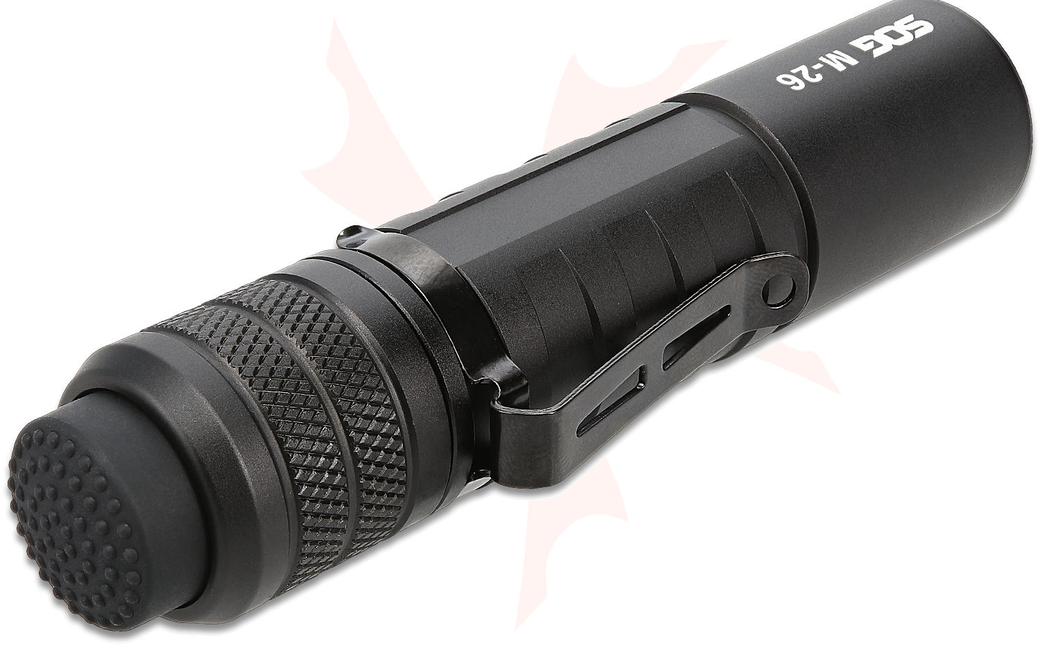 SOG M-26 Rechargeable LED Flashlight, Black Aluminum Body, 1300 Max ...