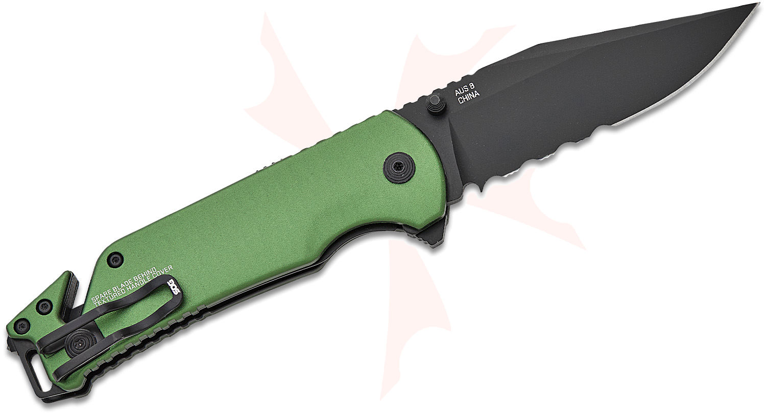 SOG Escape ATK 2.0 Assisted Liner Lock Rescue Flipper Knife 3.5