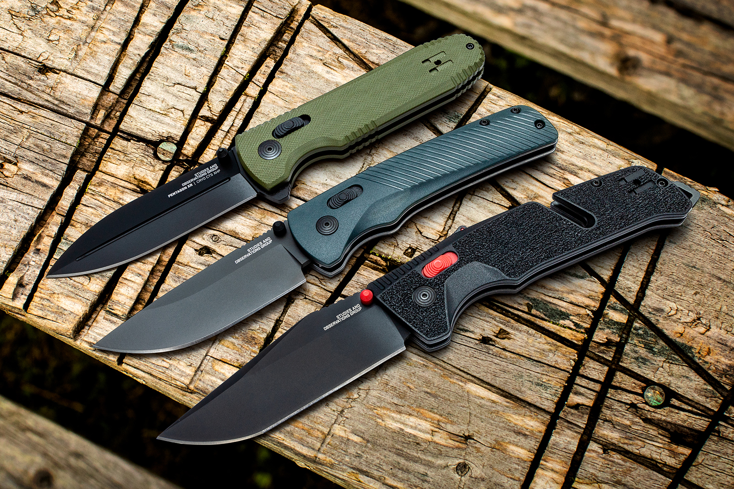 SOG Pentagon XR Flipper Knife 3.61