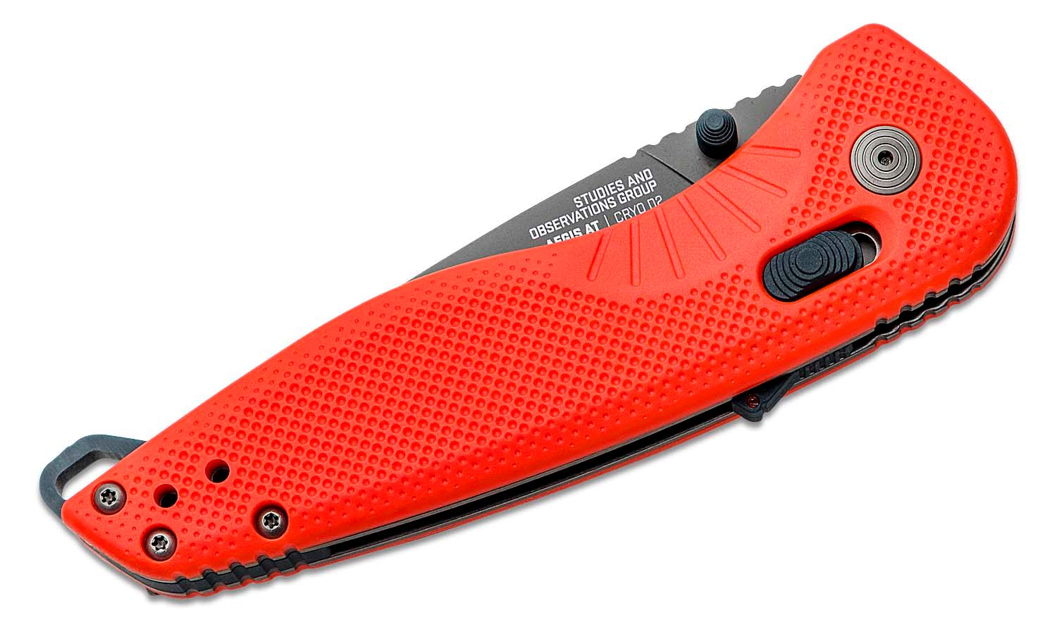 SOG Knives Aegis FX Knife - Rescue Red + Indigo